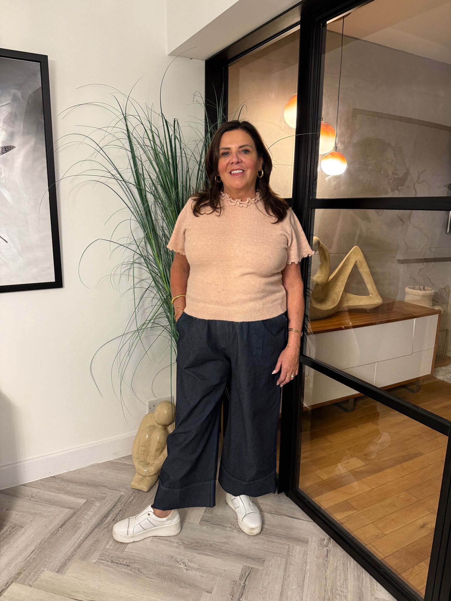 Brompton Denim Cropped Trousers