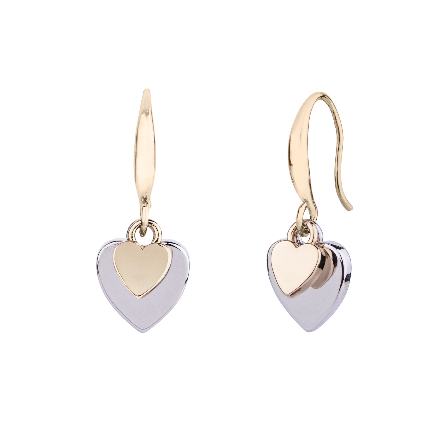 Vibes Tiff Double Heart Earrings