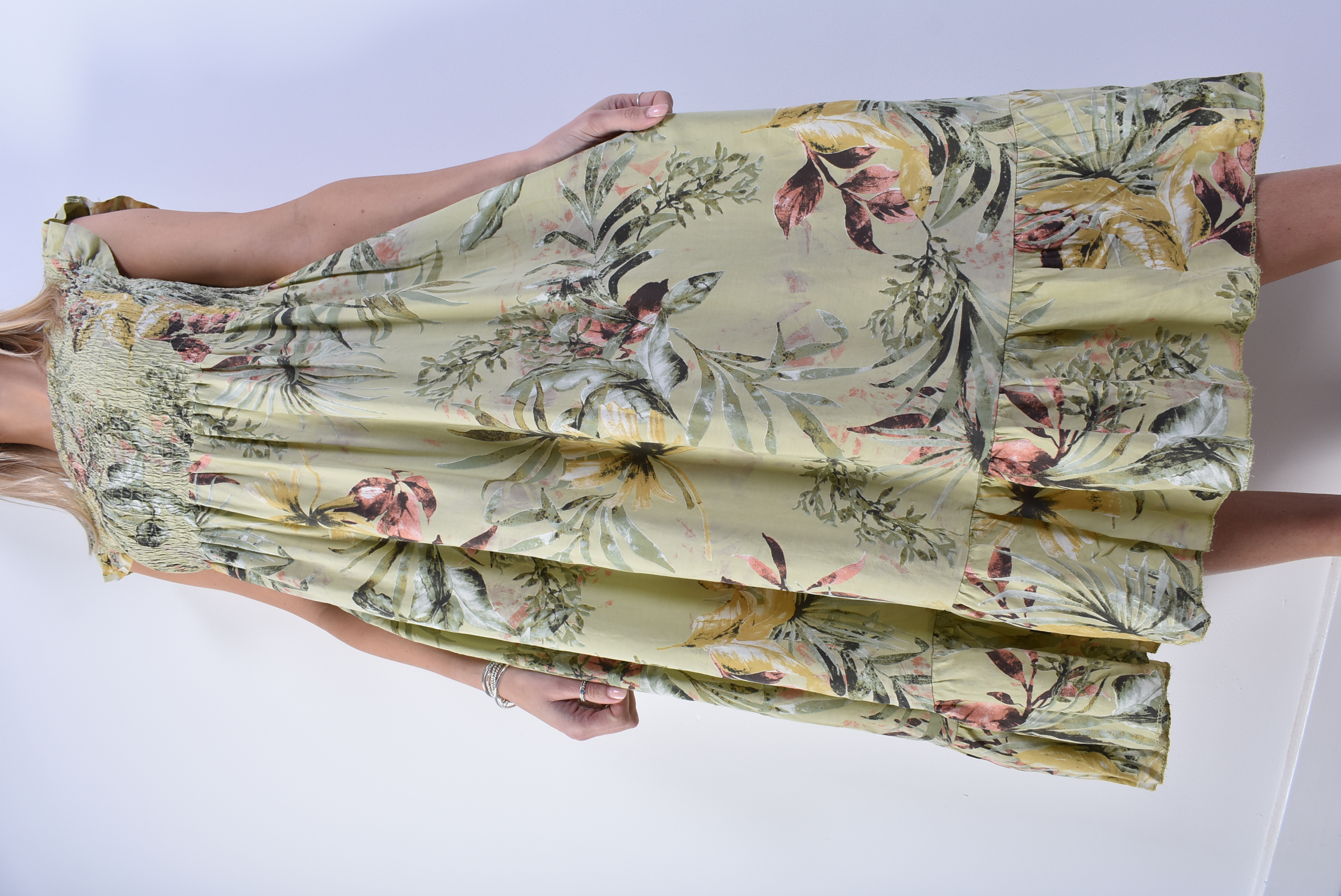 Capri Palm Print Dress