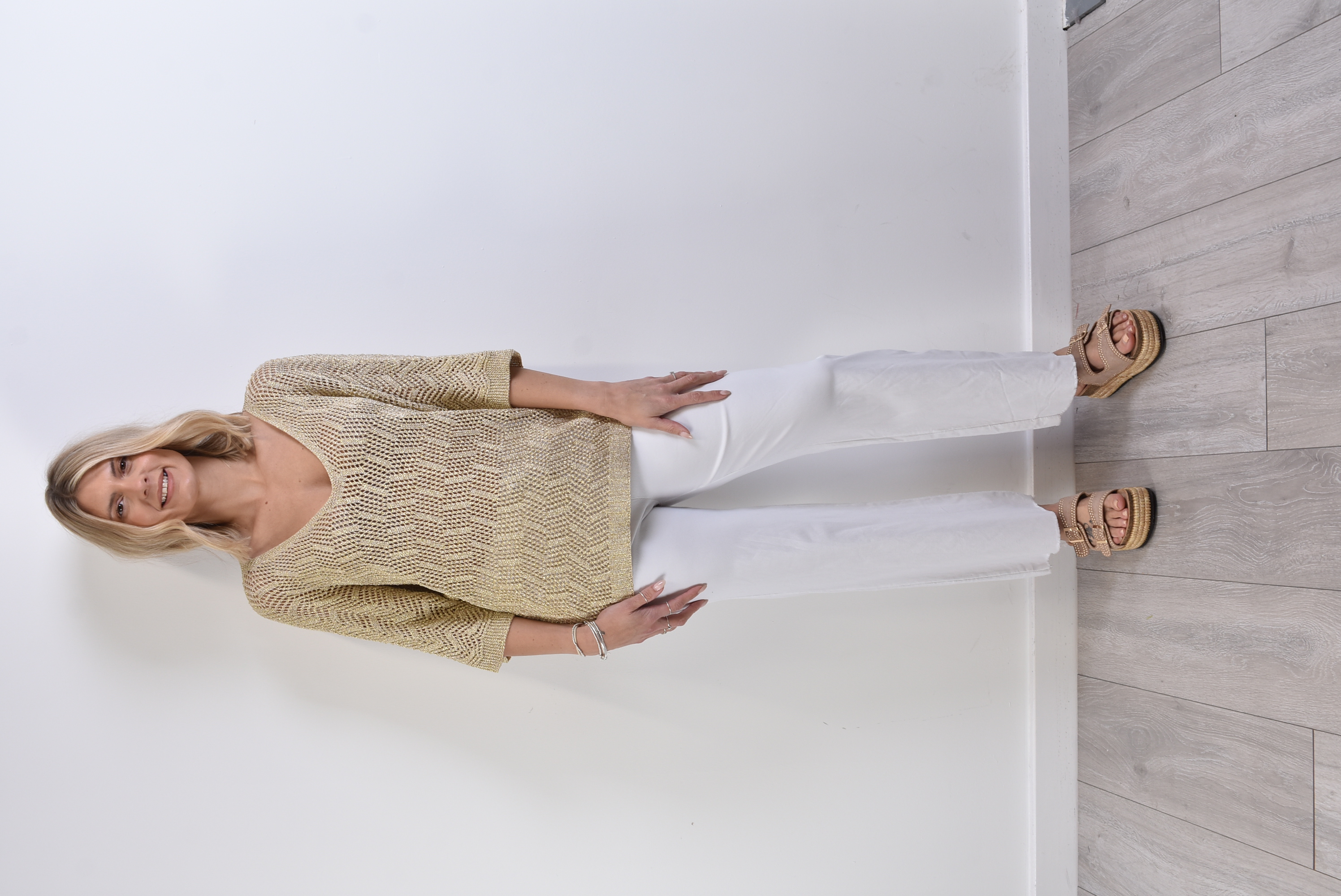 Malaga Gold Crochet Top