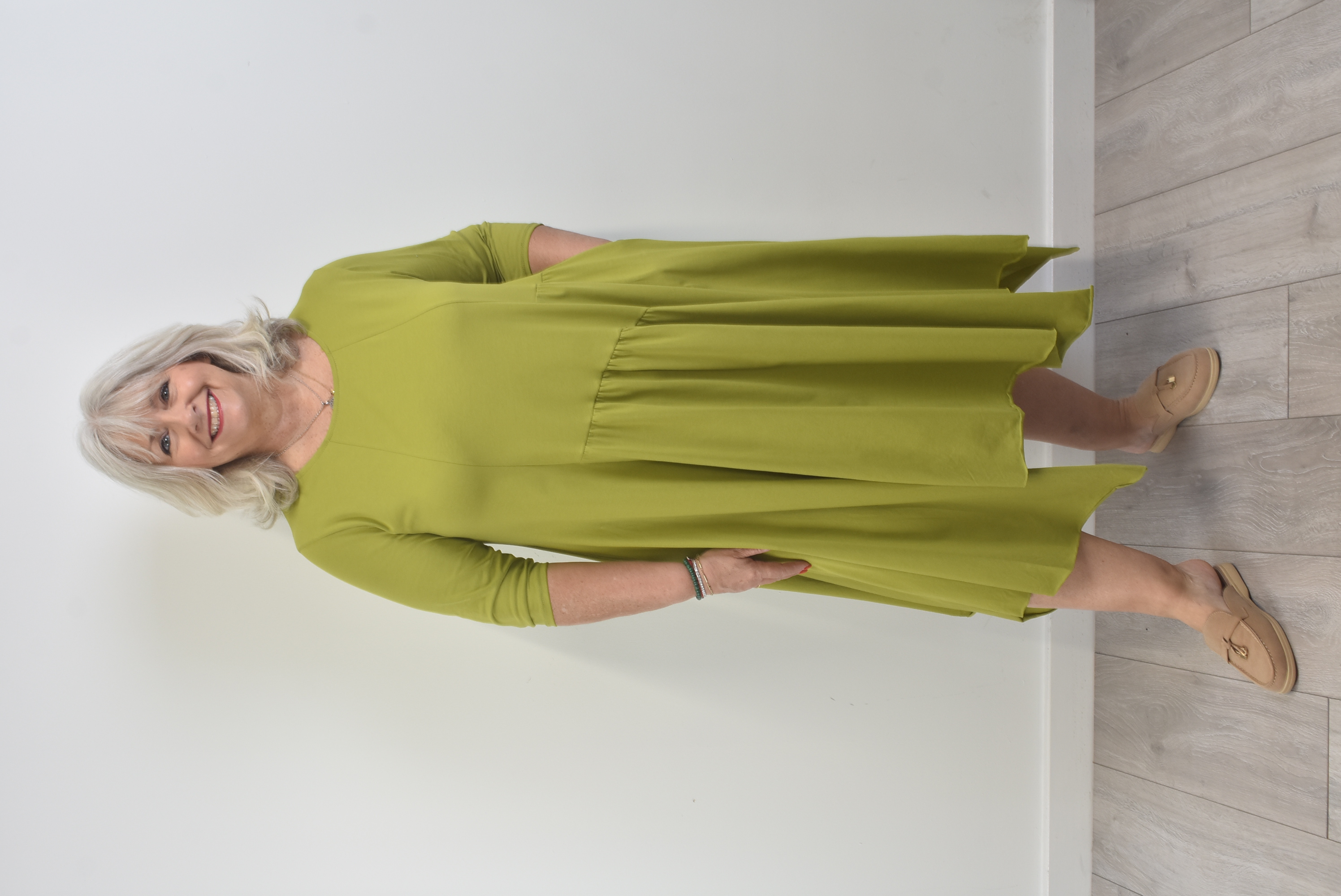 Milan Sway and Split Jersey Dress 