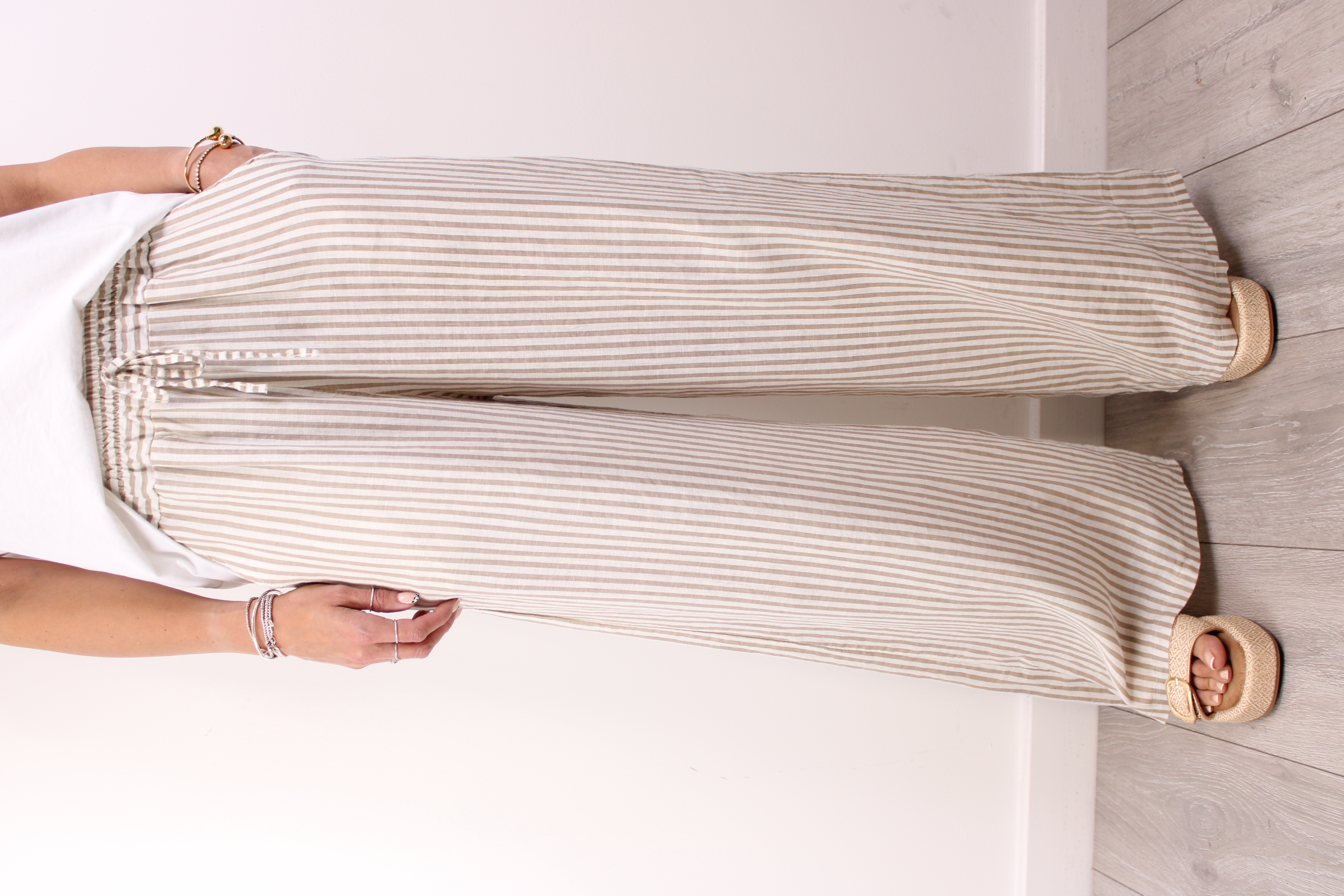Hamptons Linen Stripe Trousers
