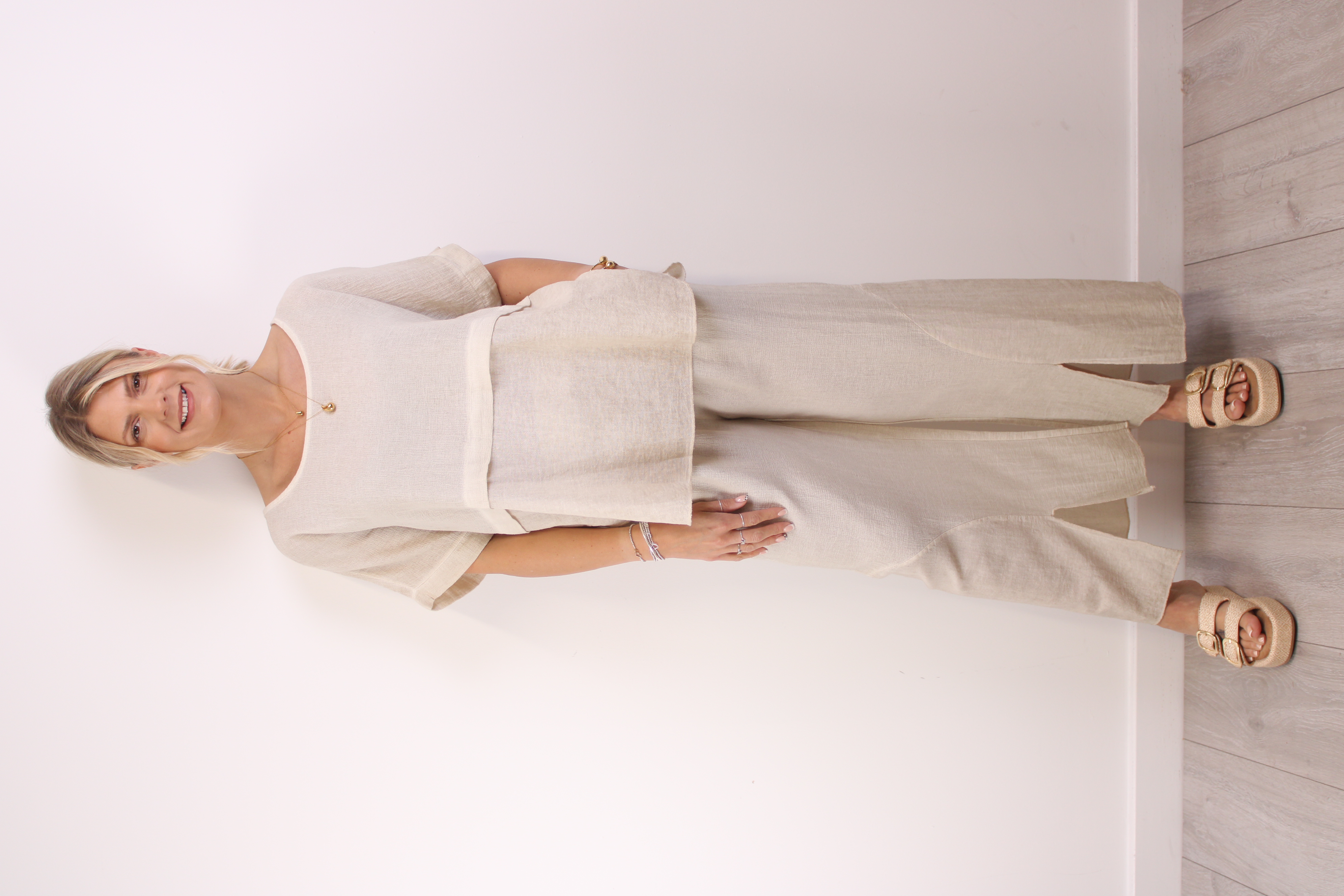 Naples Linen Mix Top