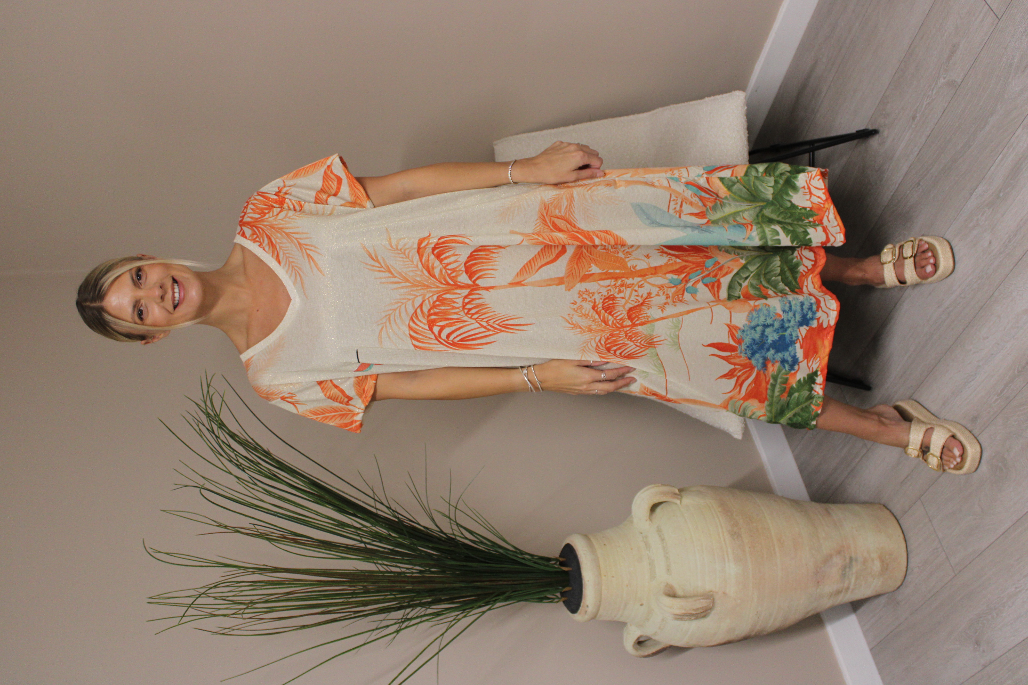 Sunset Palm Dress