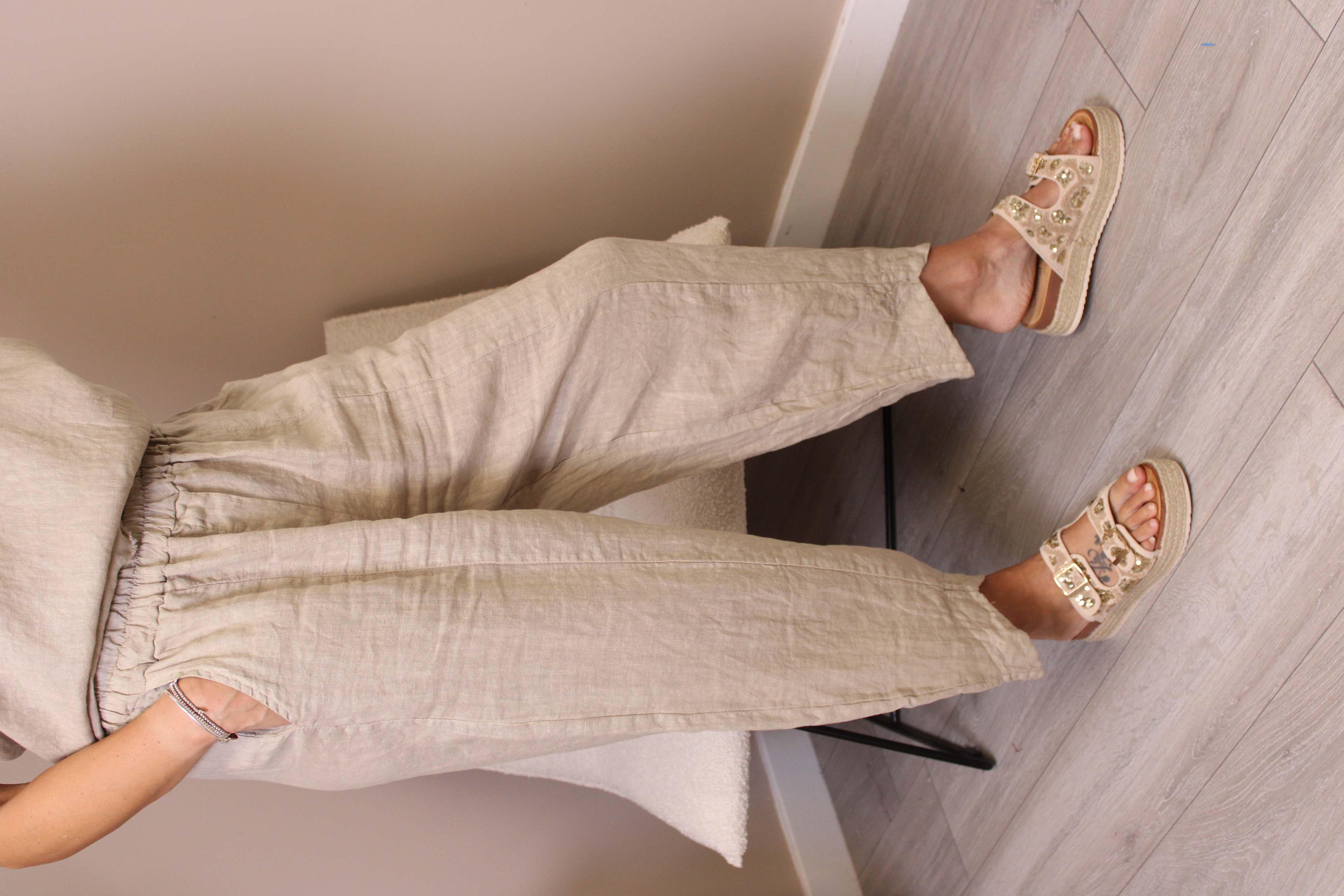 Amalfi Linen V-Cut Trousers