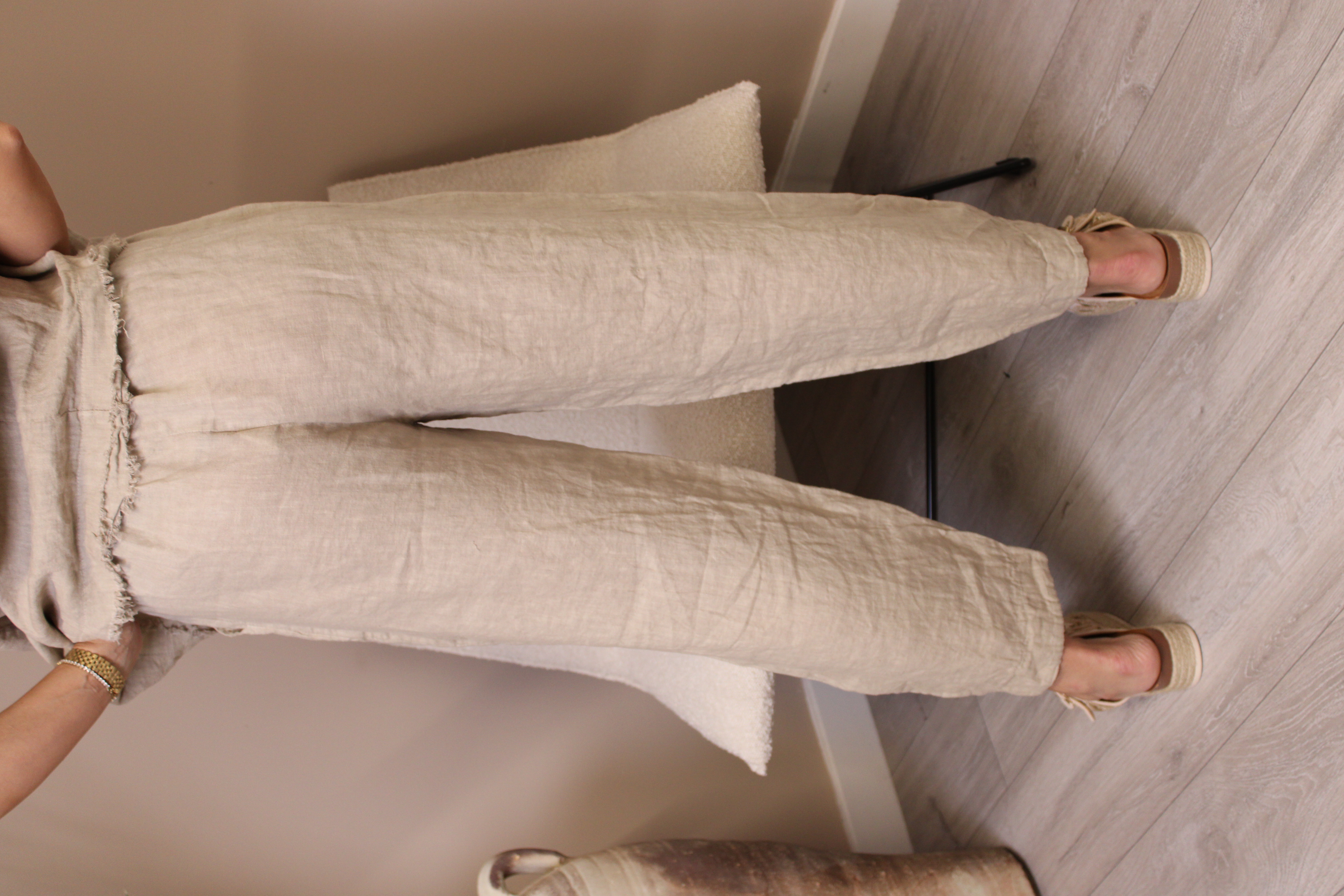 Amalfi Linen V-Cut Trousers