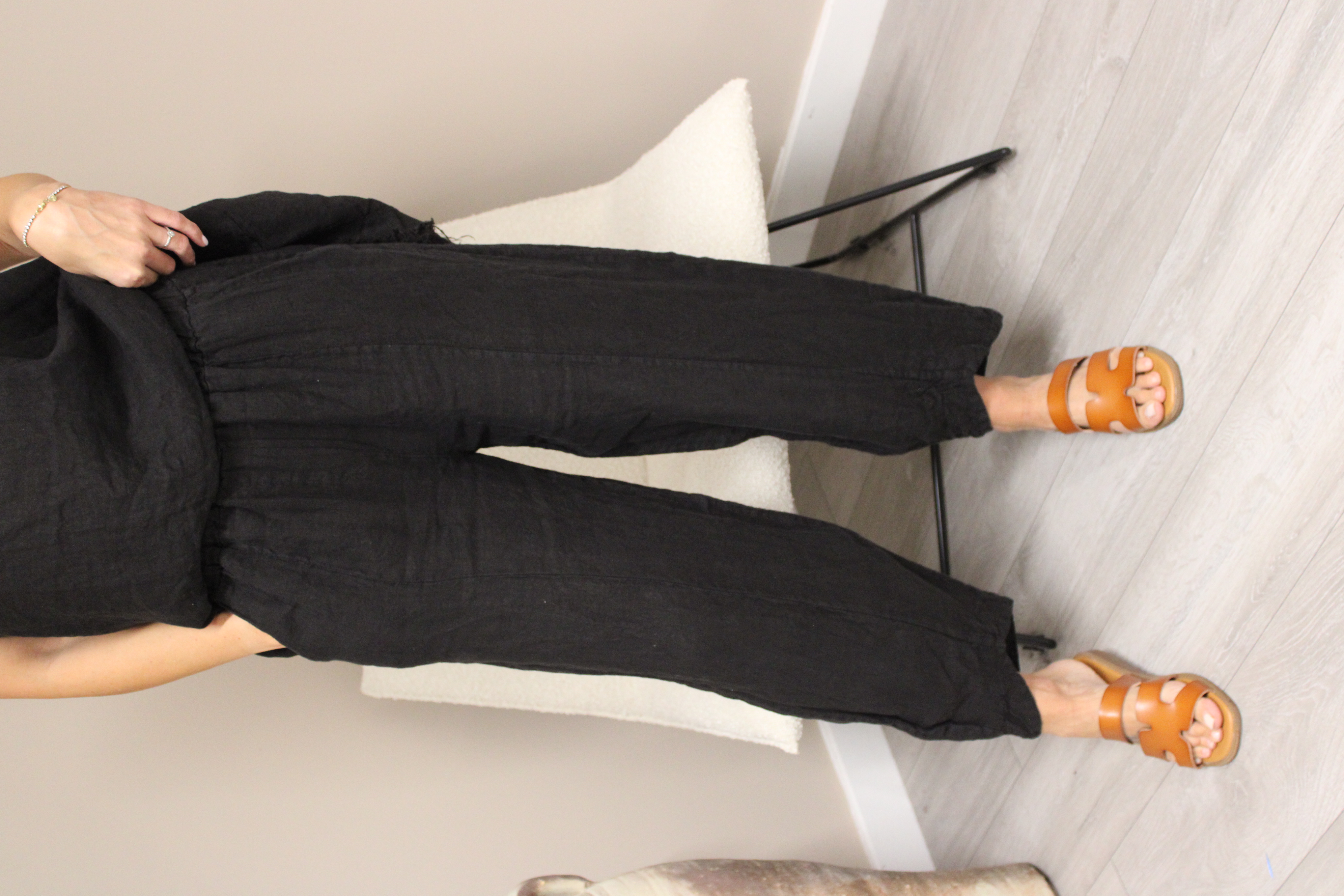 Amalfi Linen V-Cut Trousers