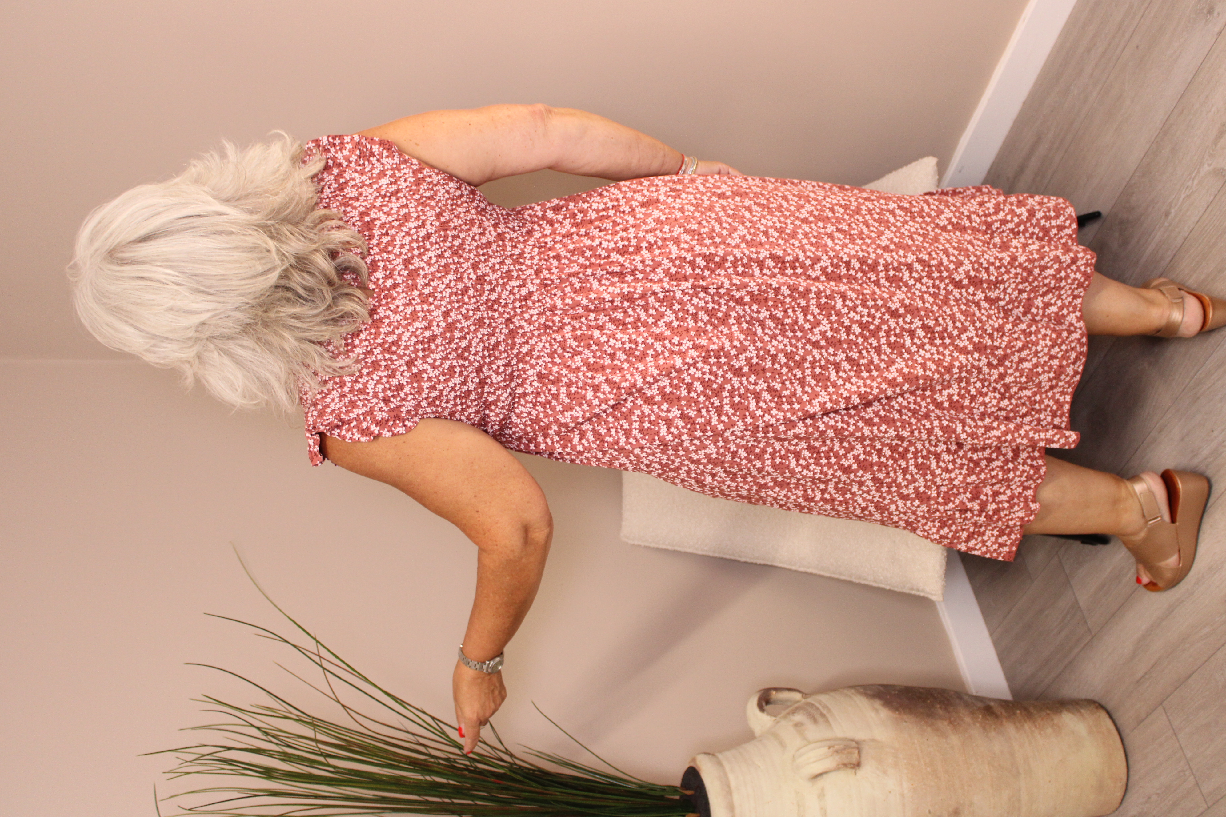 Capri Frill Sleeve Dress 