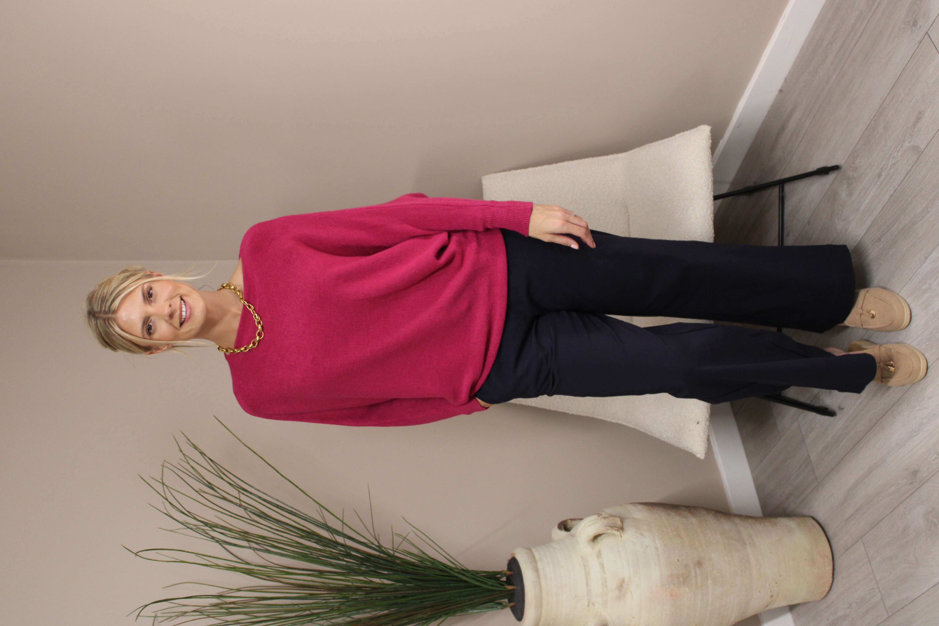 Capri Stretch Wide Leg Trousers