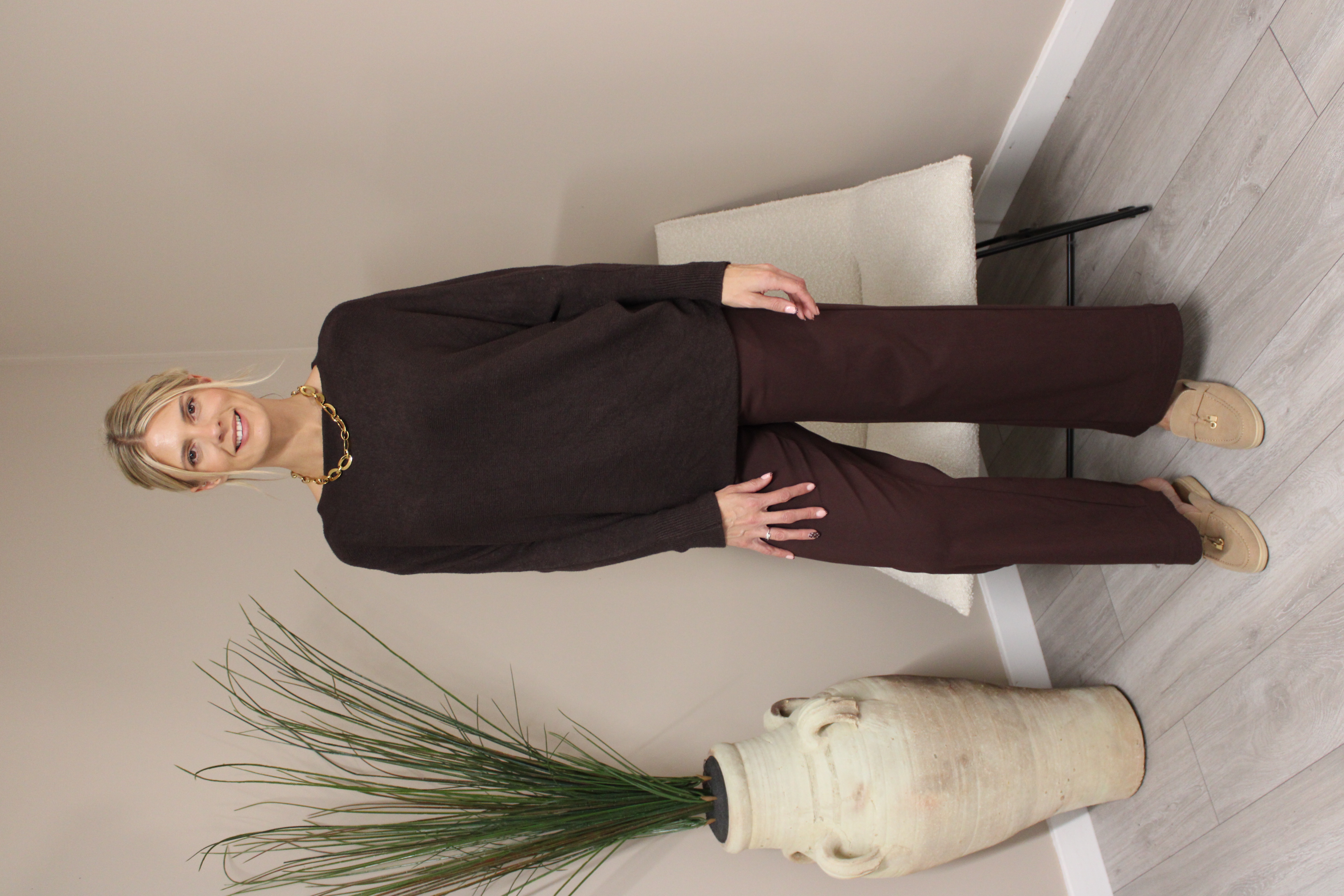 Capri Stretch Wide Leg Trousers