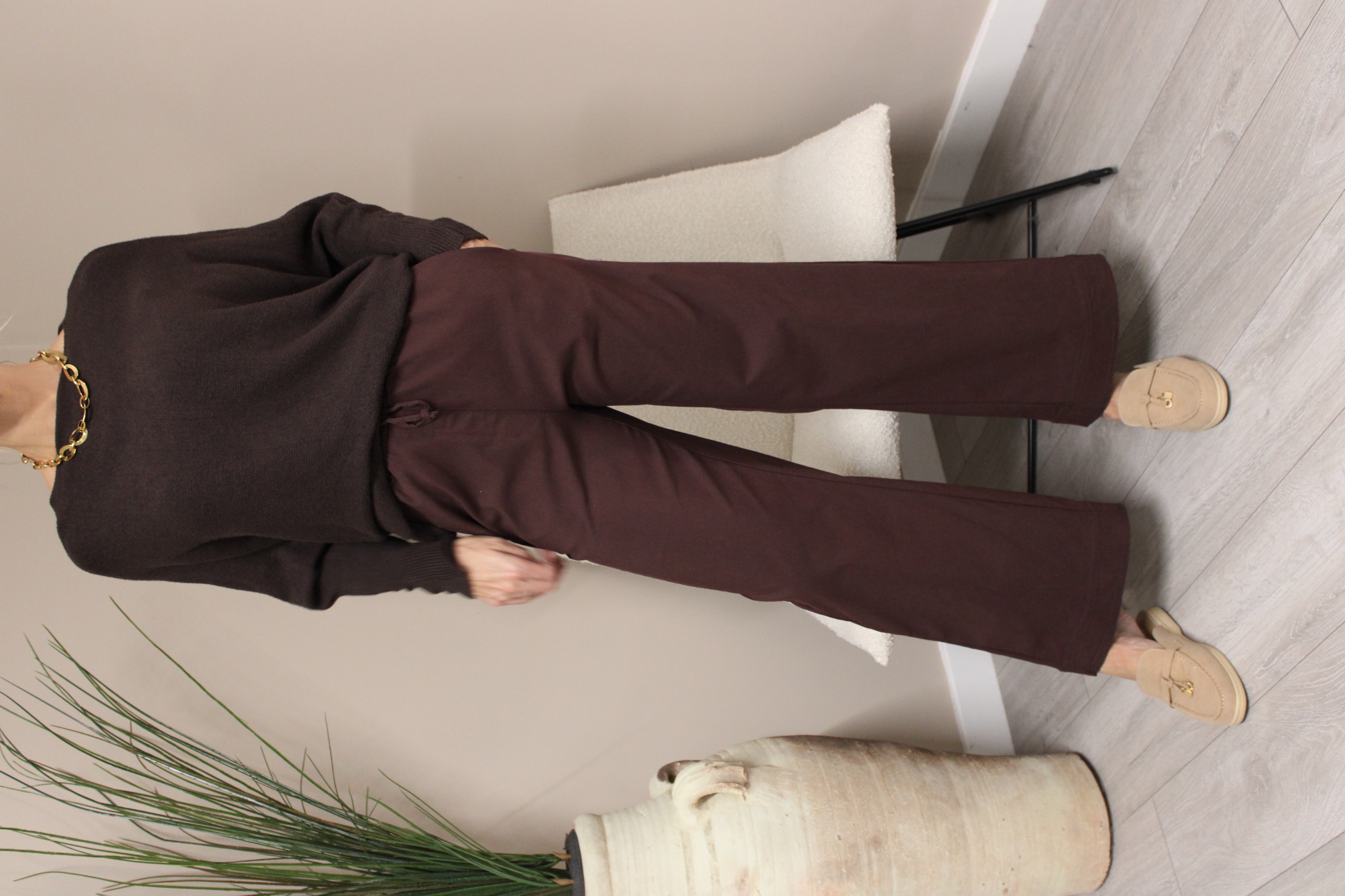 Capri Stretch Wide Leg Trousers