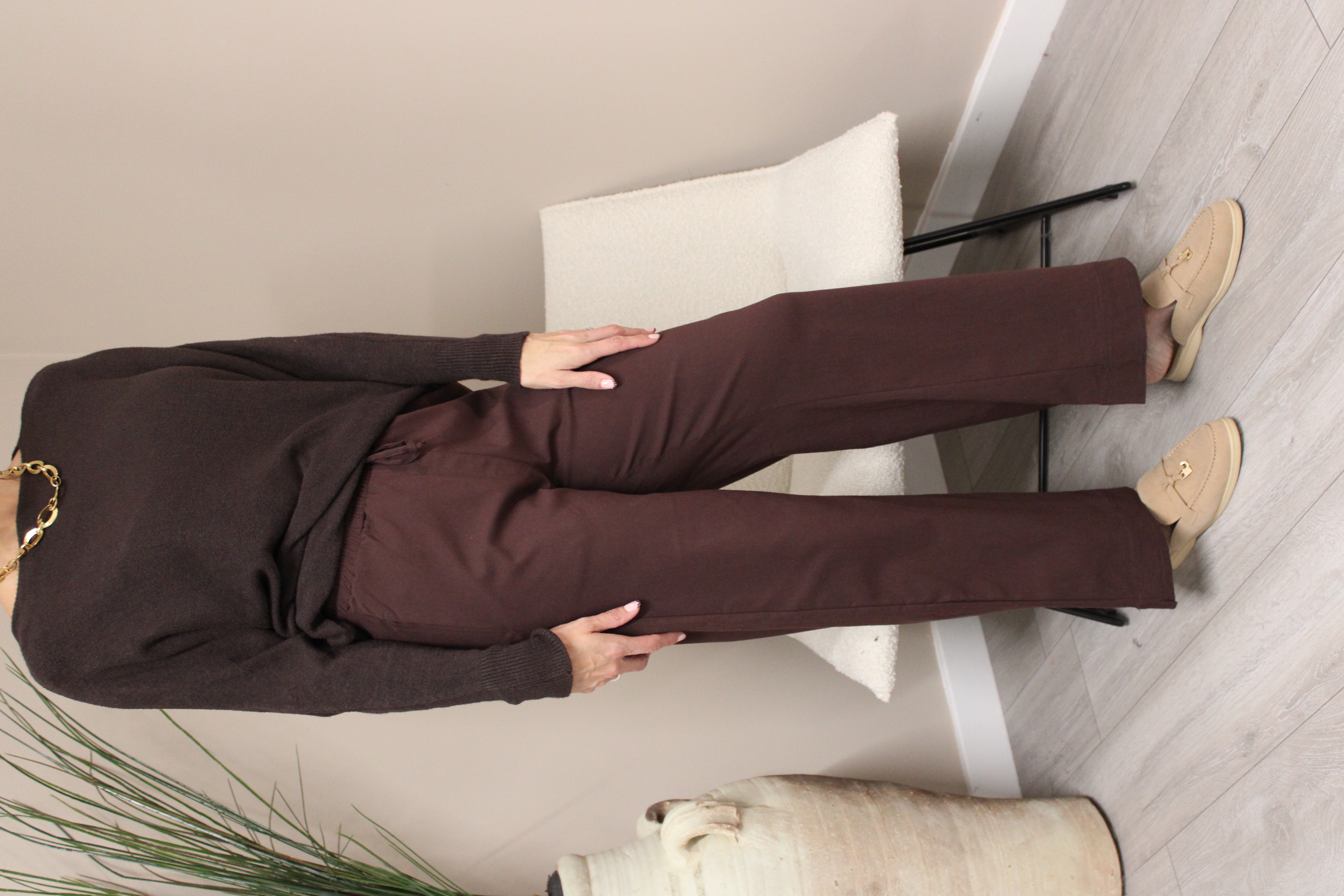 Capri Stretch Wide Leg Trousers