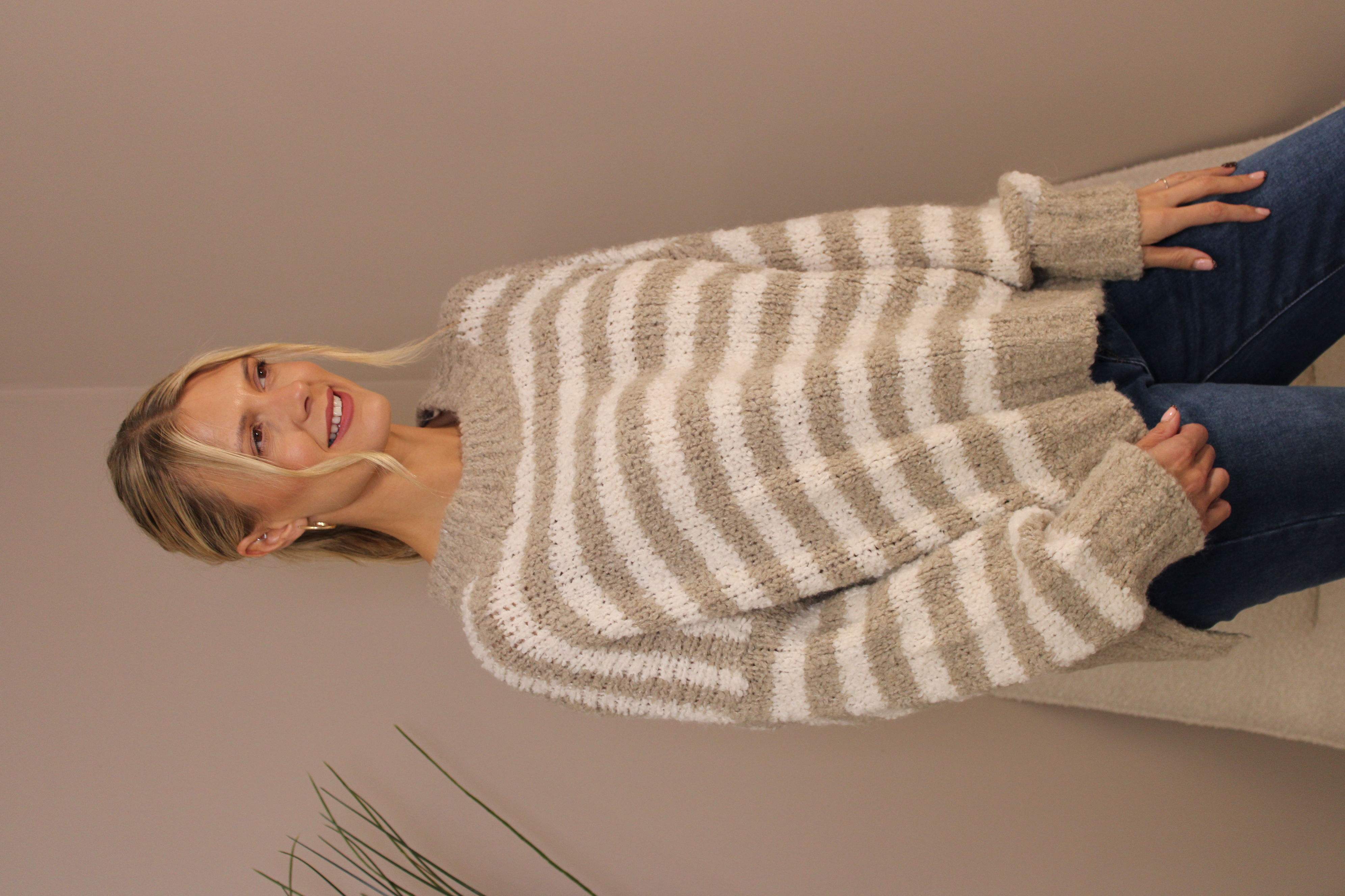 Hamptons Stripe Polo Knit