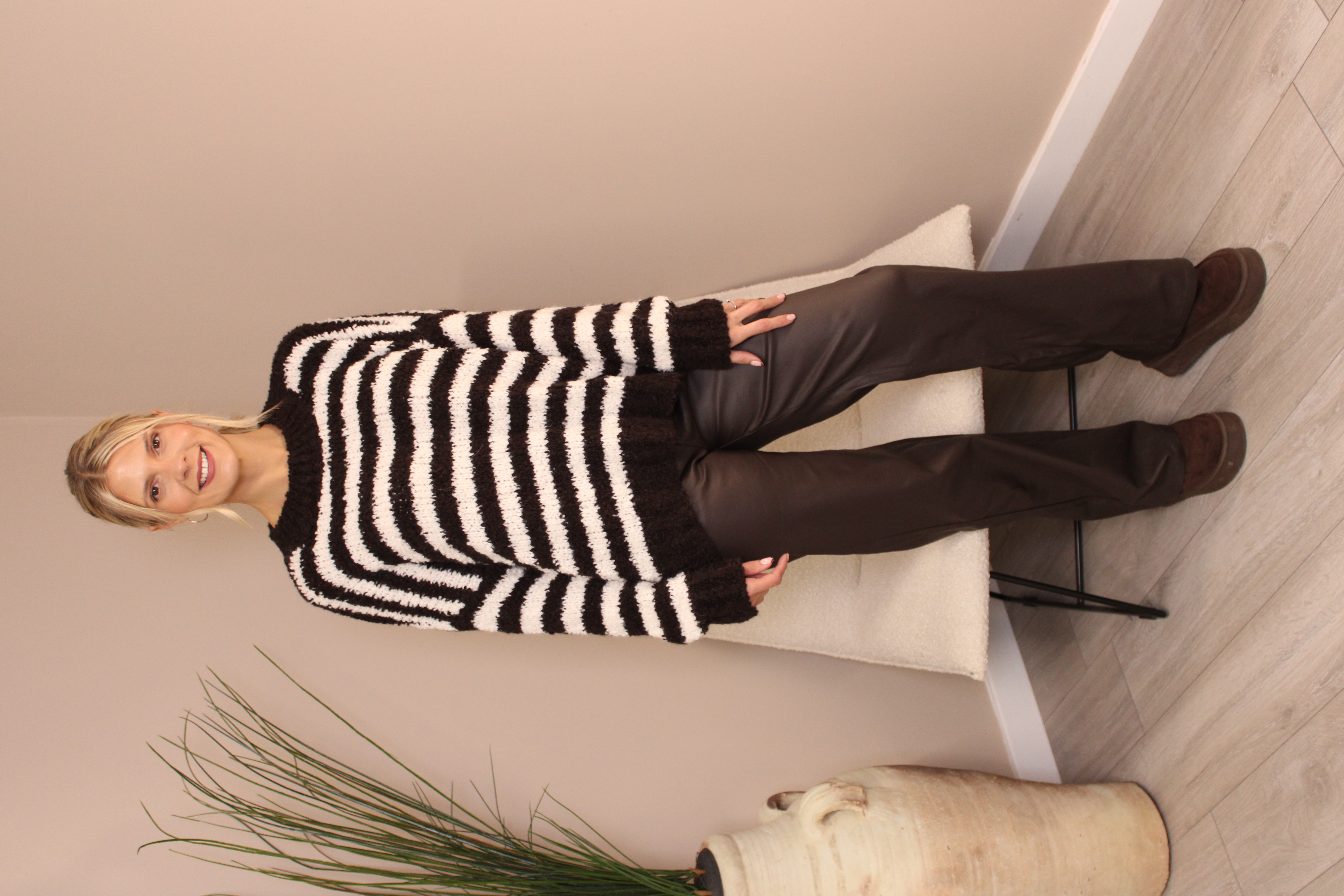 Hamptons Stripe Polo Knit