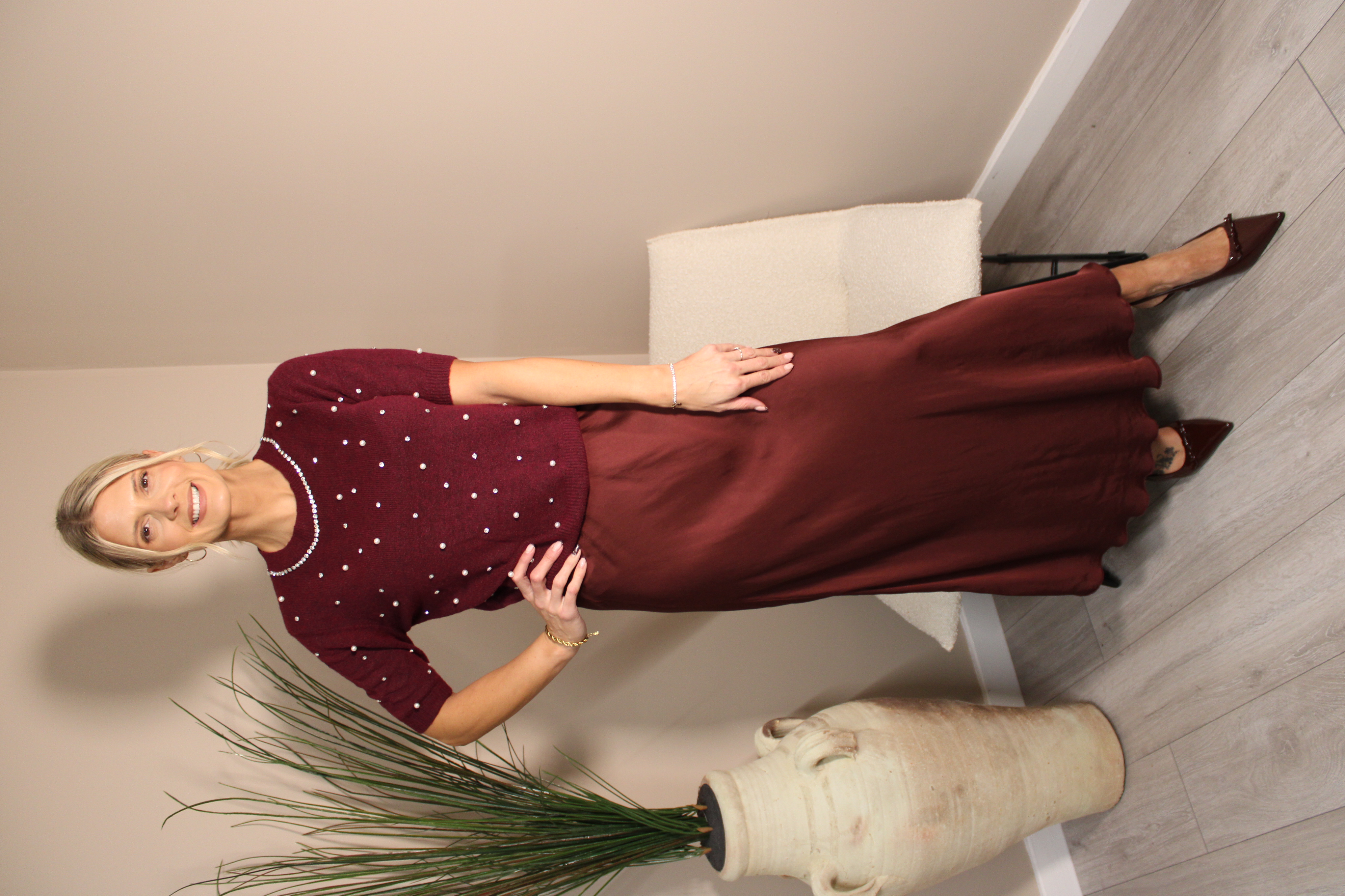 Vienna Silk Slip Skirt