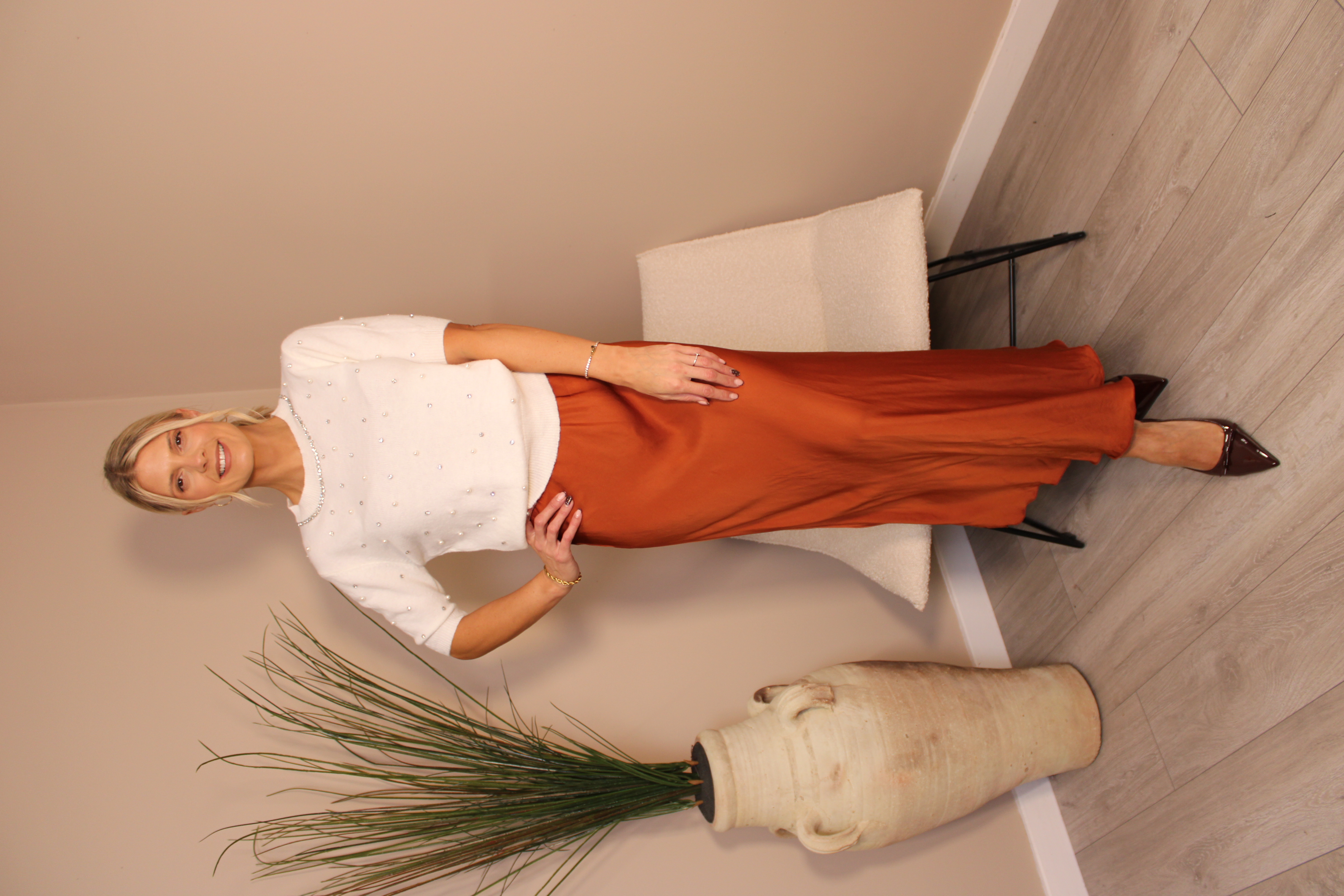 Vienna Silk Slip Skirt