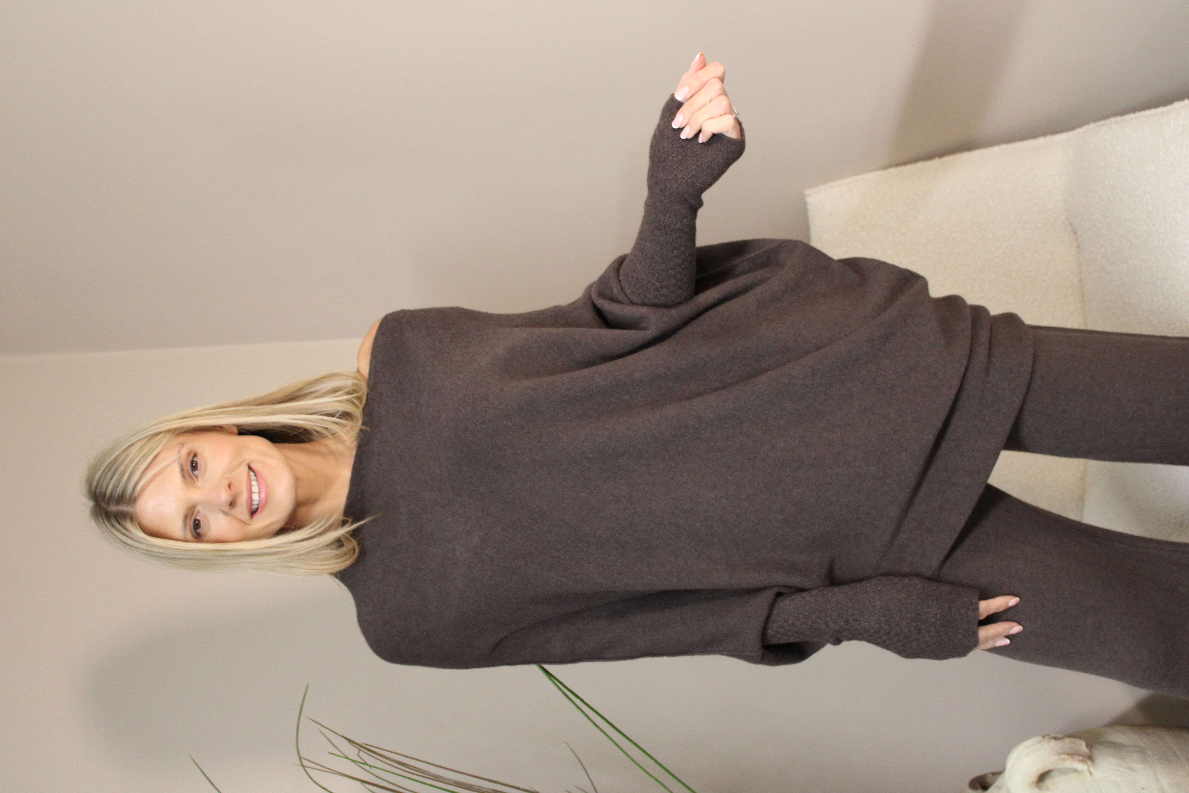 Oxford Asymmetric Knit