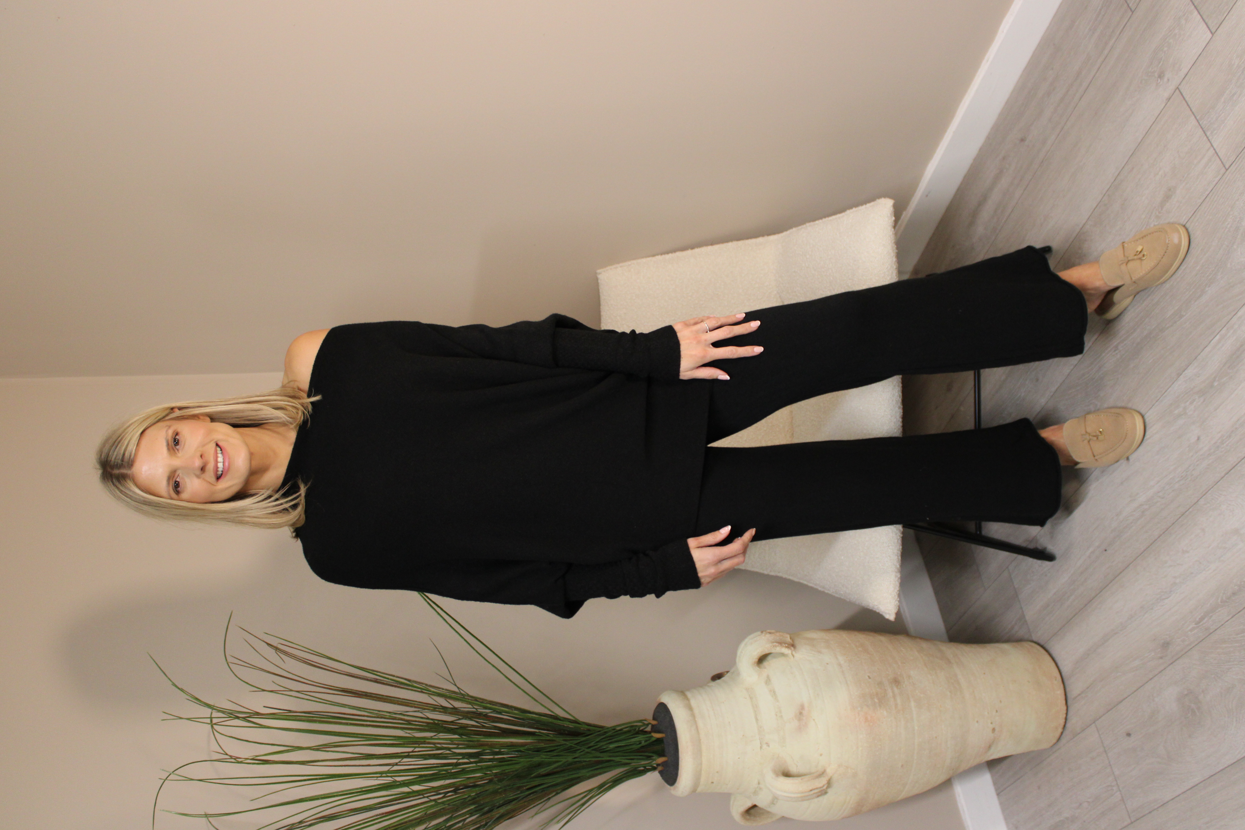 Oxford Asymmetric Knit