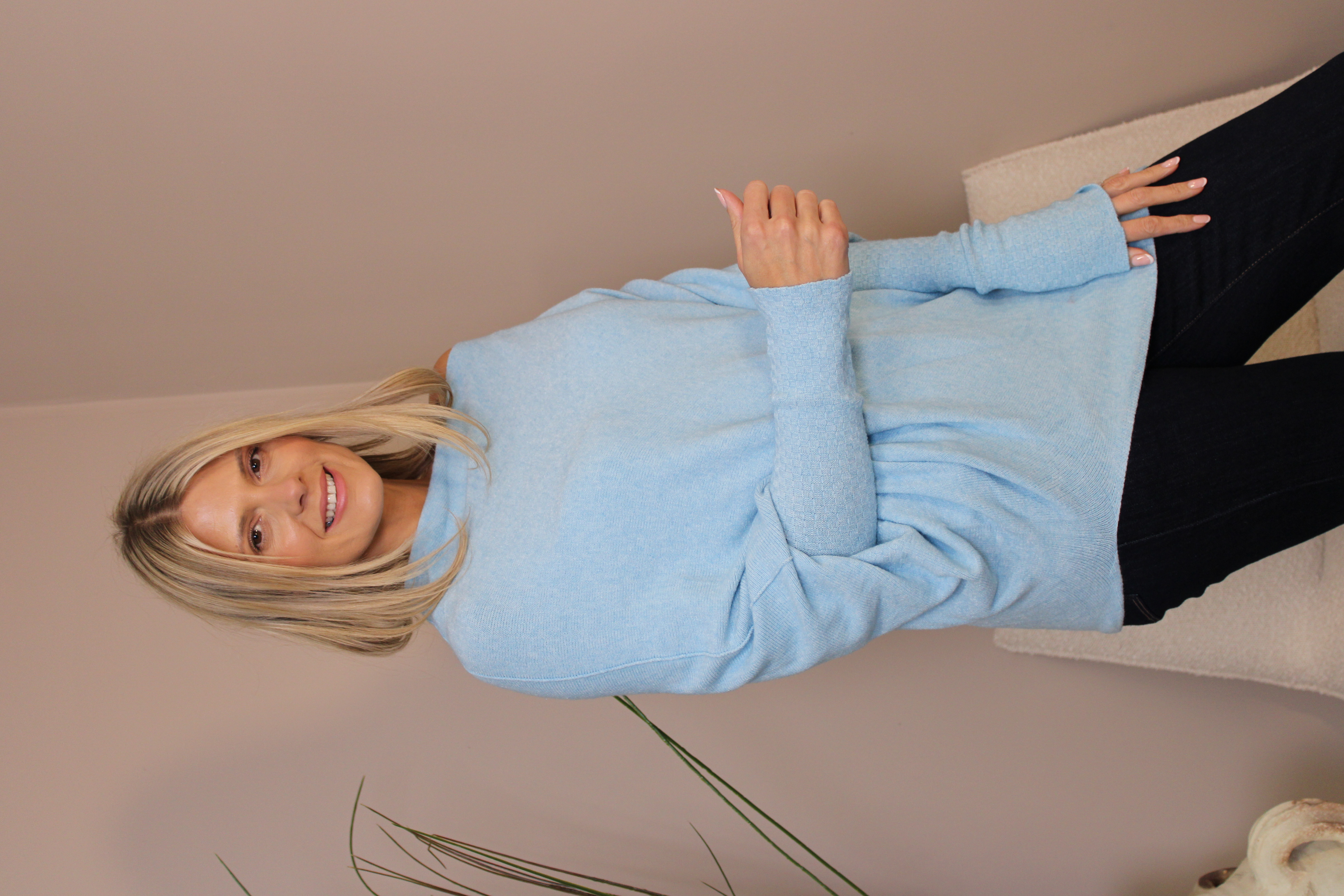 Oxford Asymmetric Knit