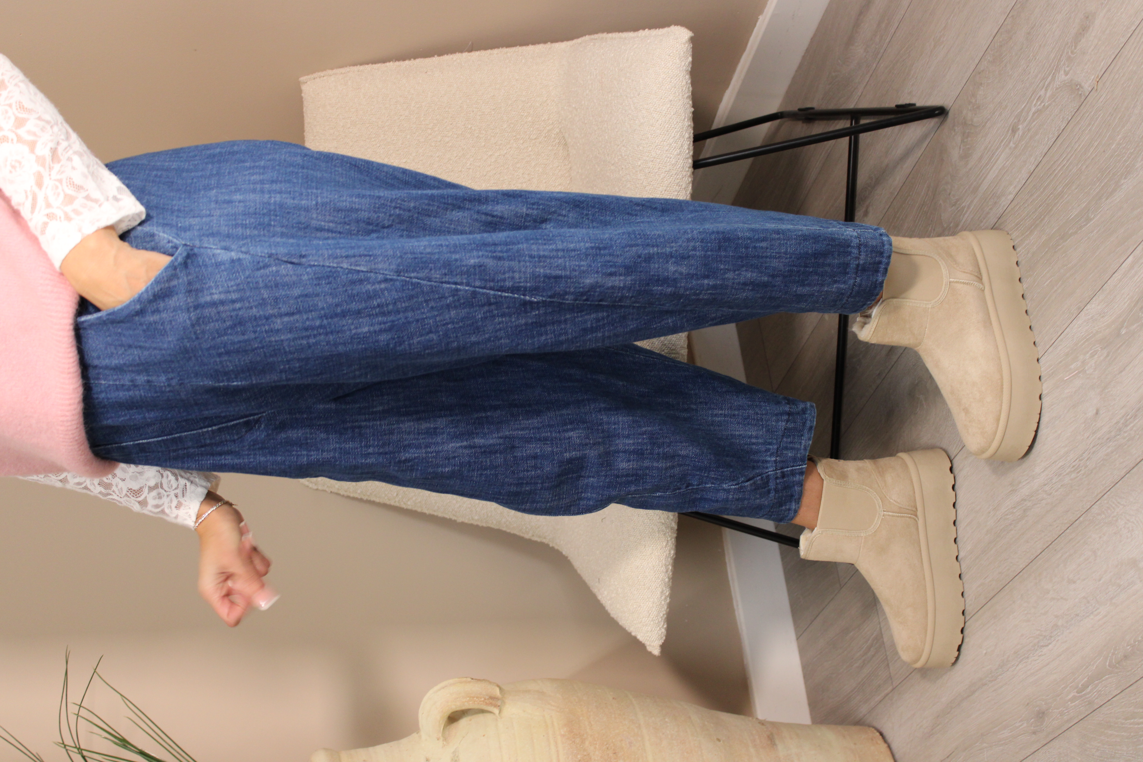 Bromley Denim Cocoon Trousers