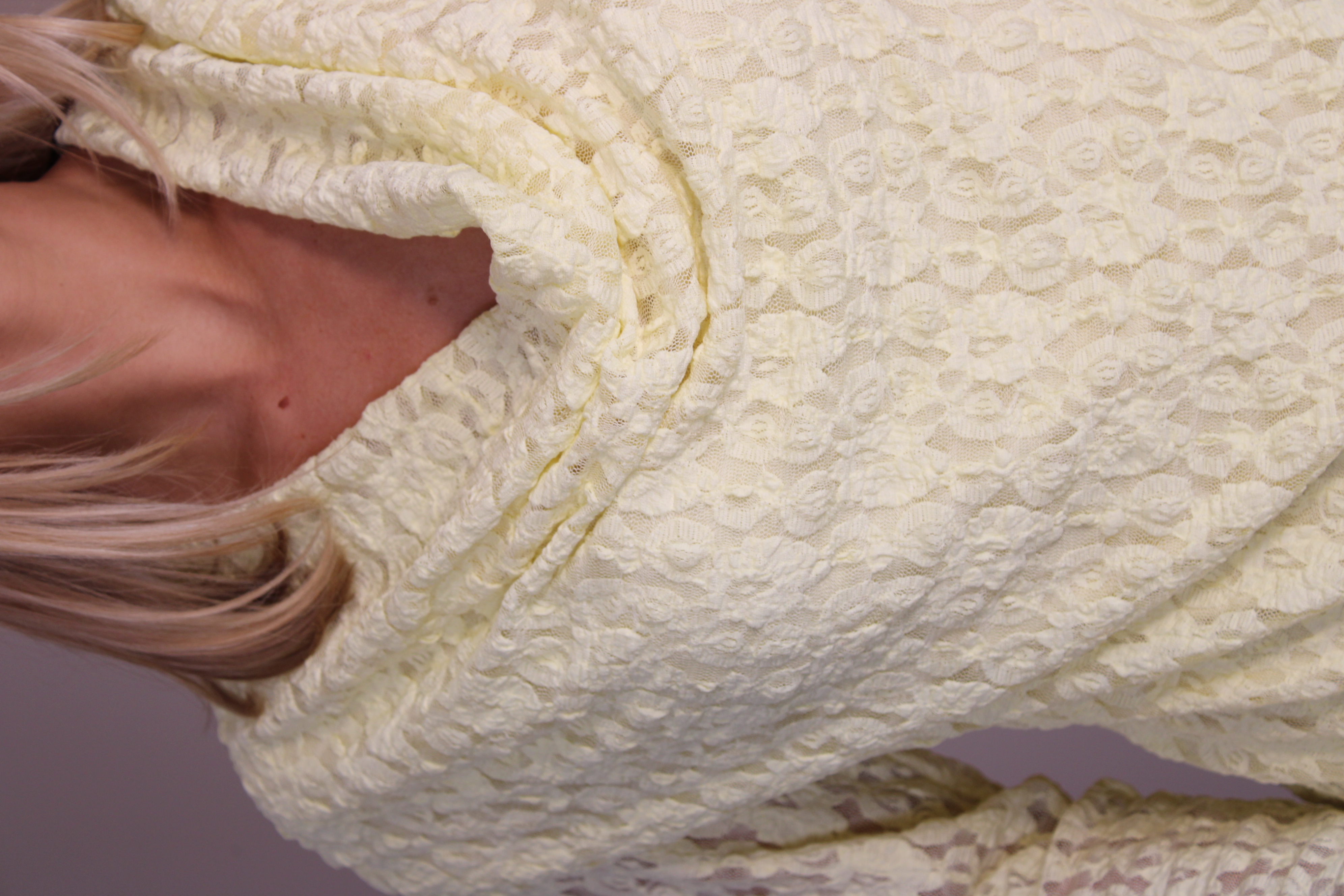 Cartmel Cowl Neck Lace Top