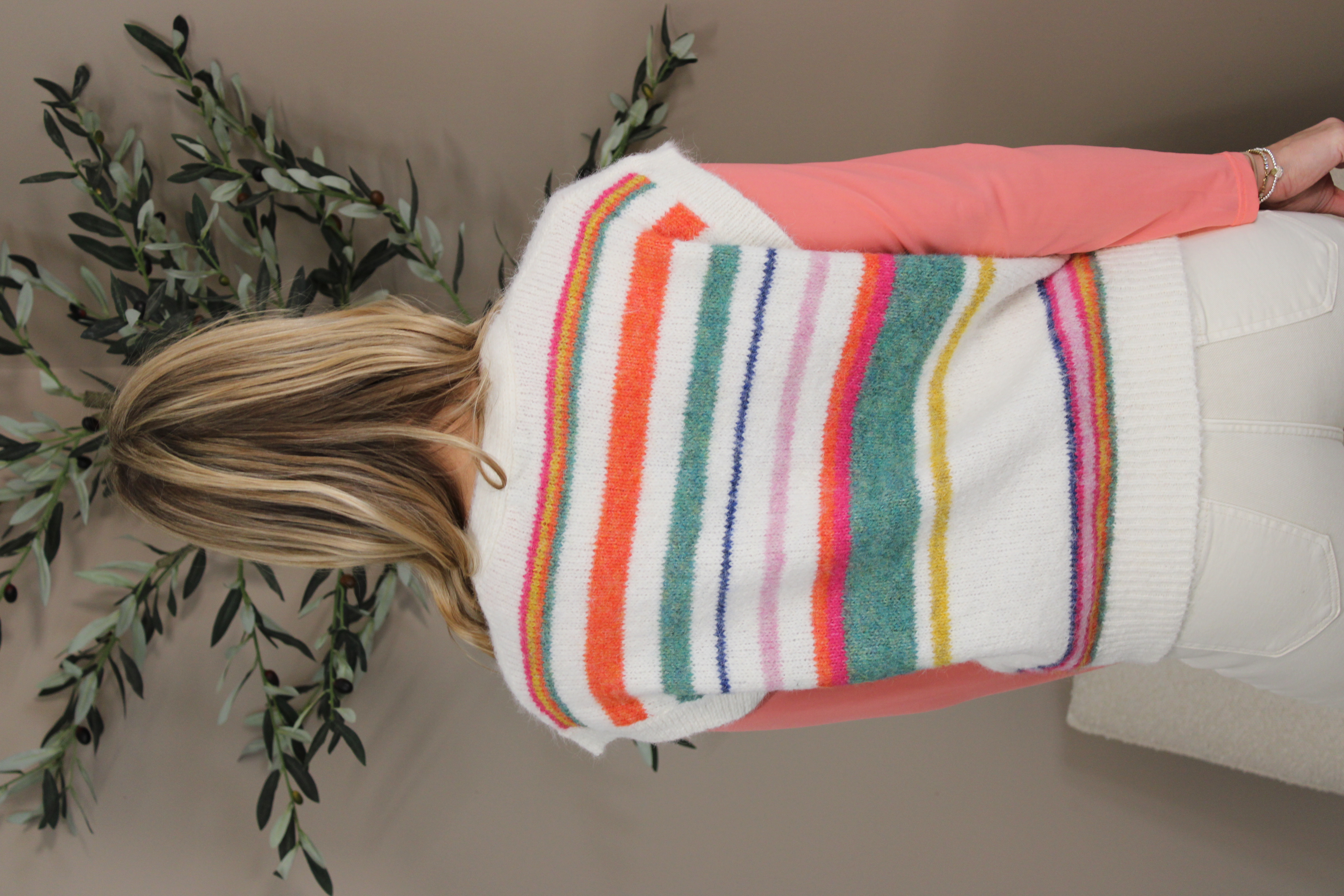 Sydney Stripe Button Front Tank