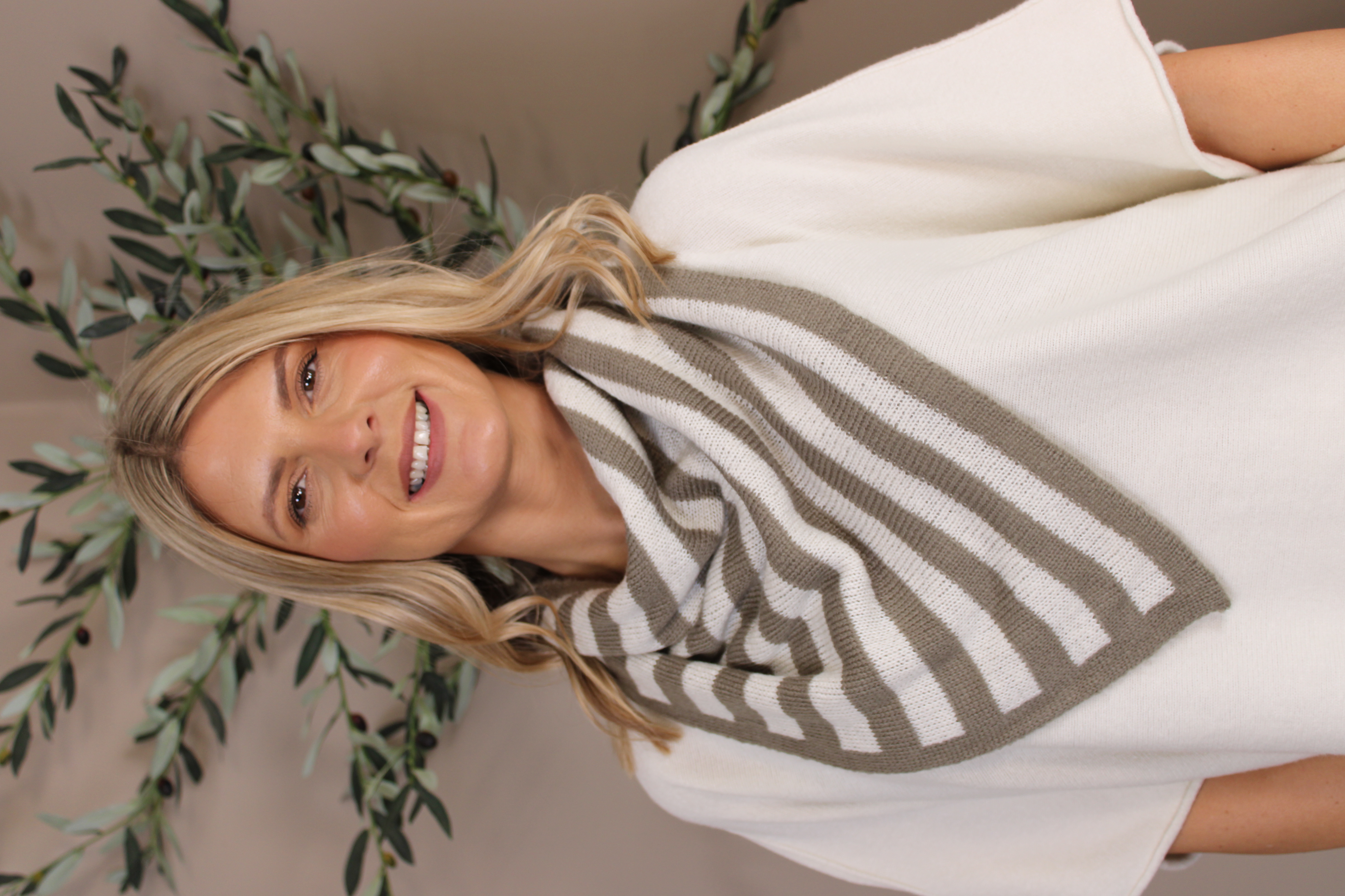 Breton Striped Triangle Scarf