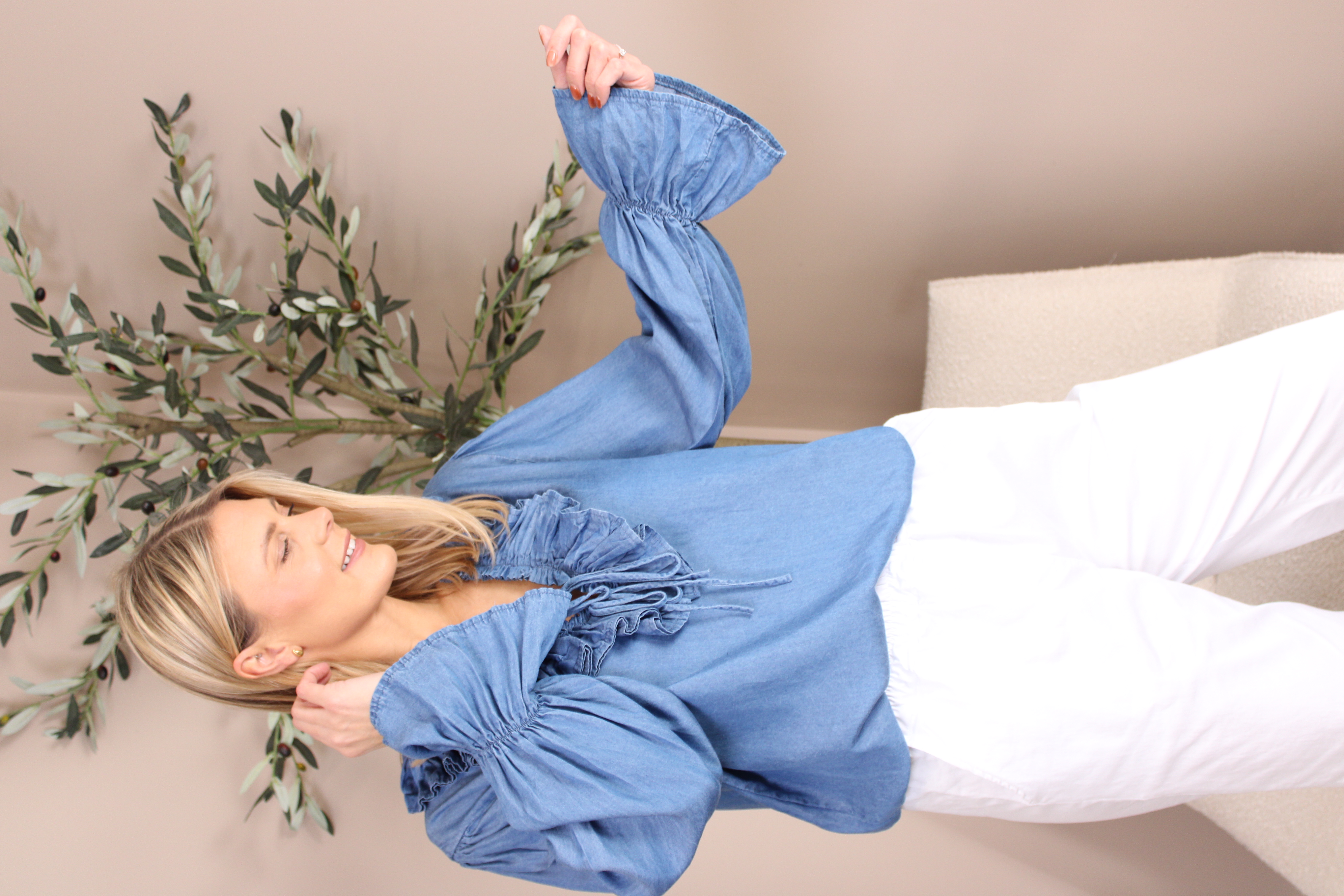 Camden Frill Neck Top