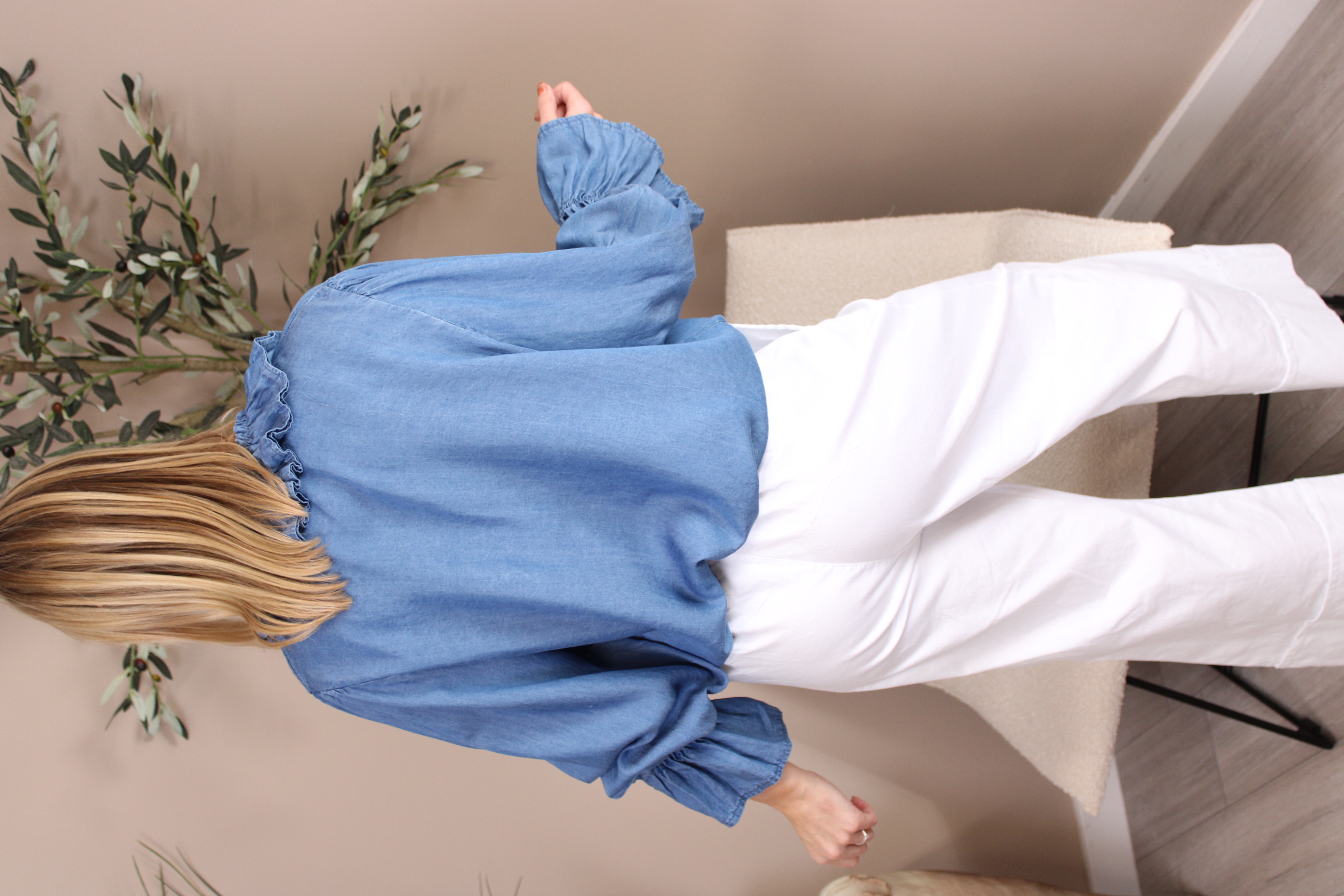 Camden Frill Neck Top