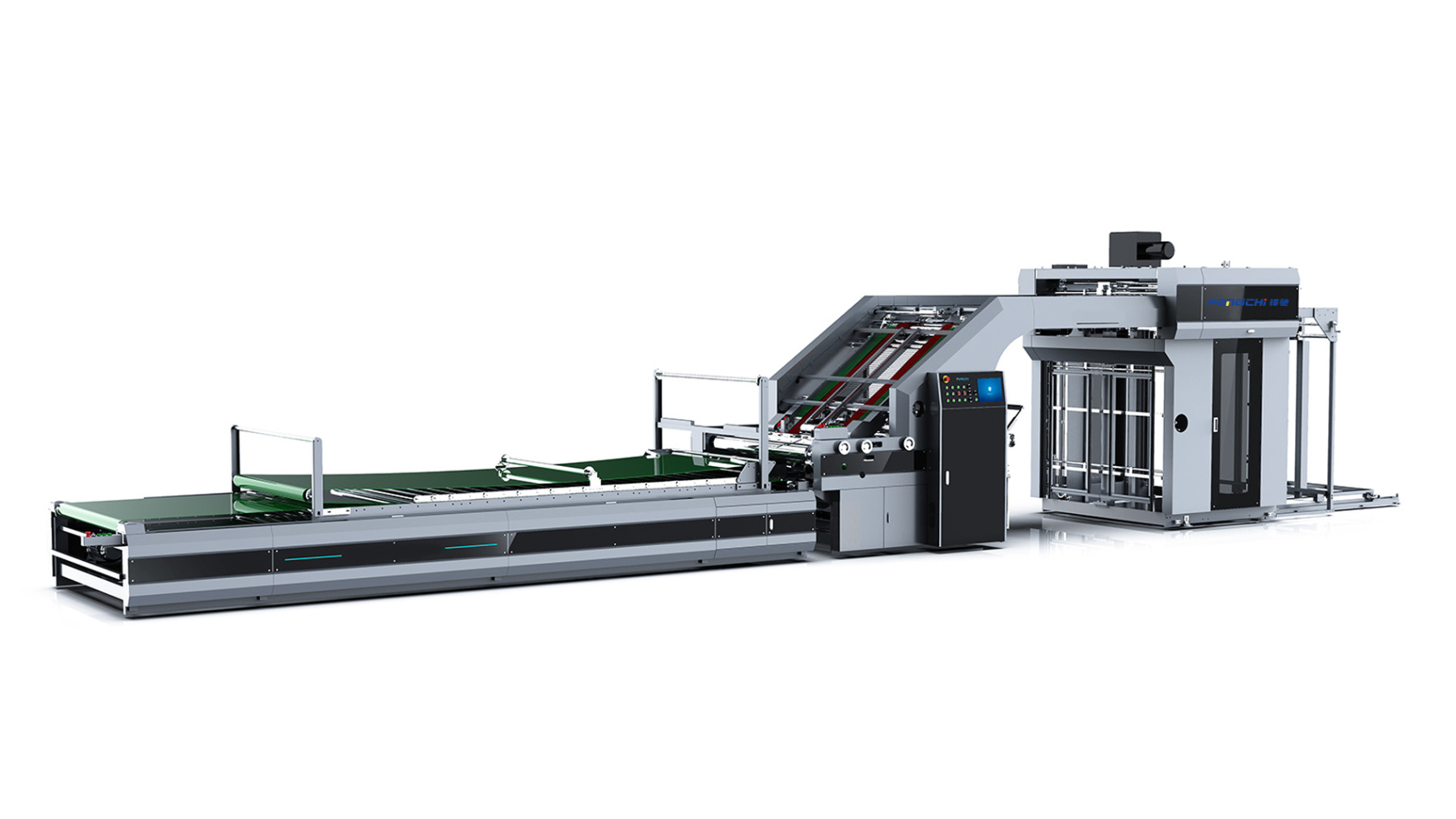 GW 2200LP Full Servo High Speed Flute Laminating Machine