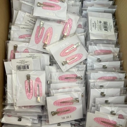Dior Pink All-Over Print Hair Clip