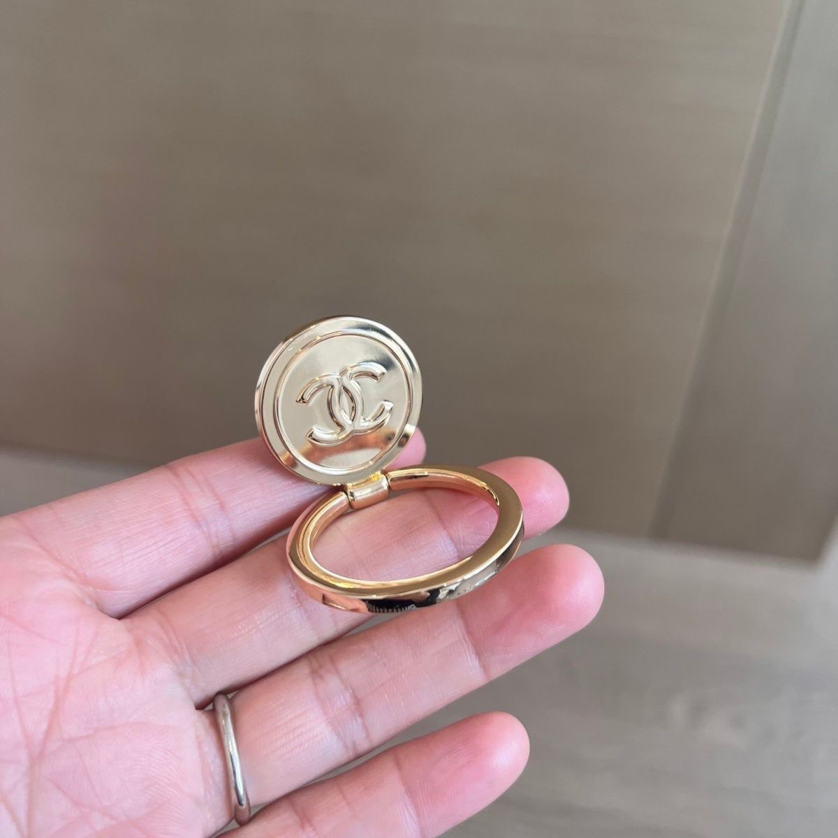 Chanel Gold Double C Phone Holder