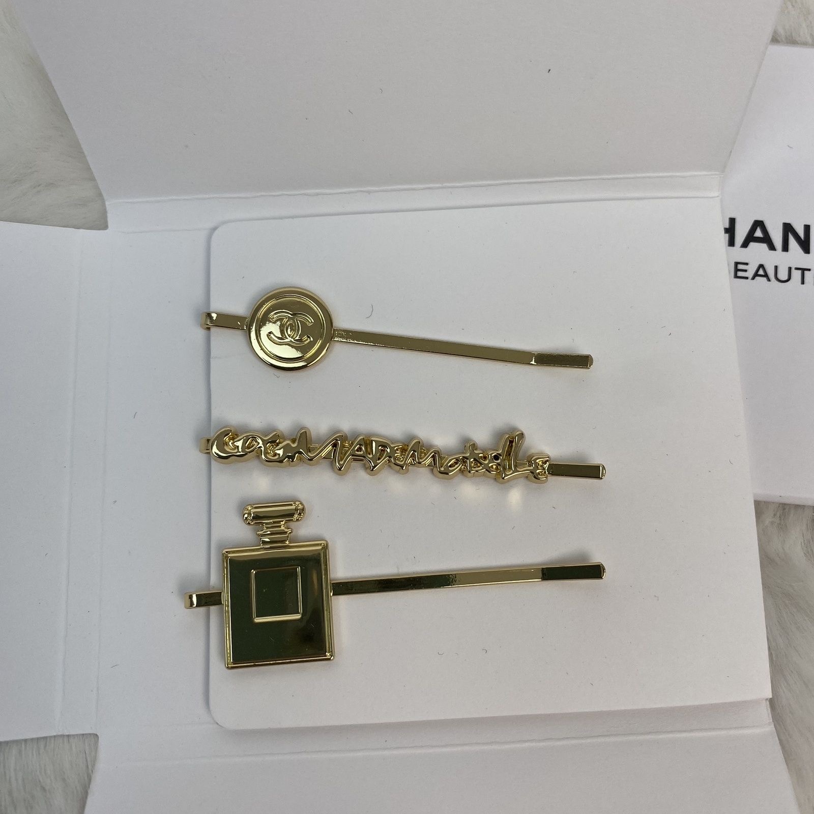 Chanel New Arrival Gold Hair Clip