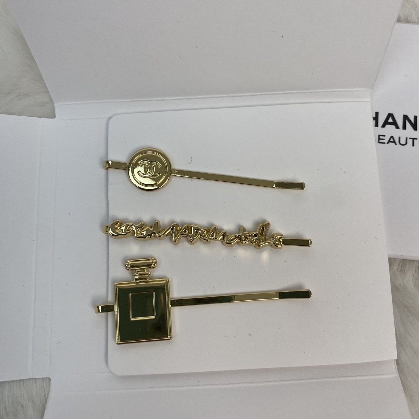 Chanel New Arrival Gold Hair Clip