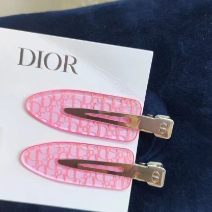 Dior Pink All-Over Print Hair Clip
