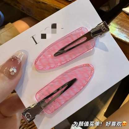 Dior Pink All-Over Print Hair Clip