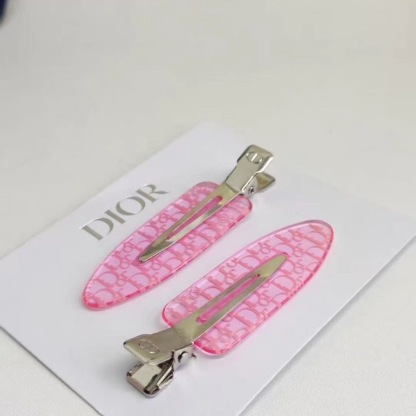 Dior Pink All-Over Print Hair Clip
