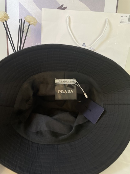 Prada Black Bucket Hat