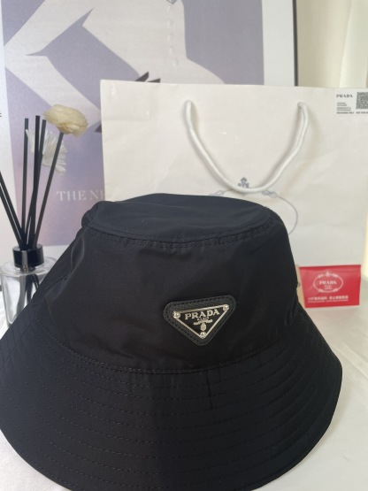 Prada Black Bucket Hat