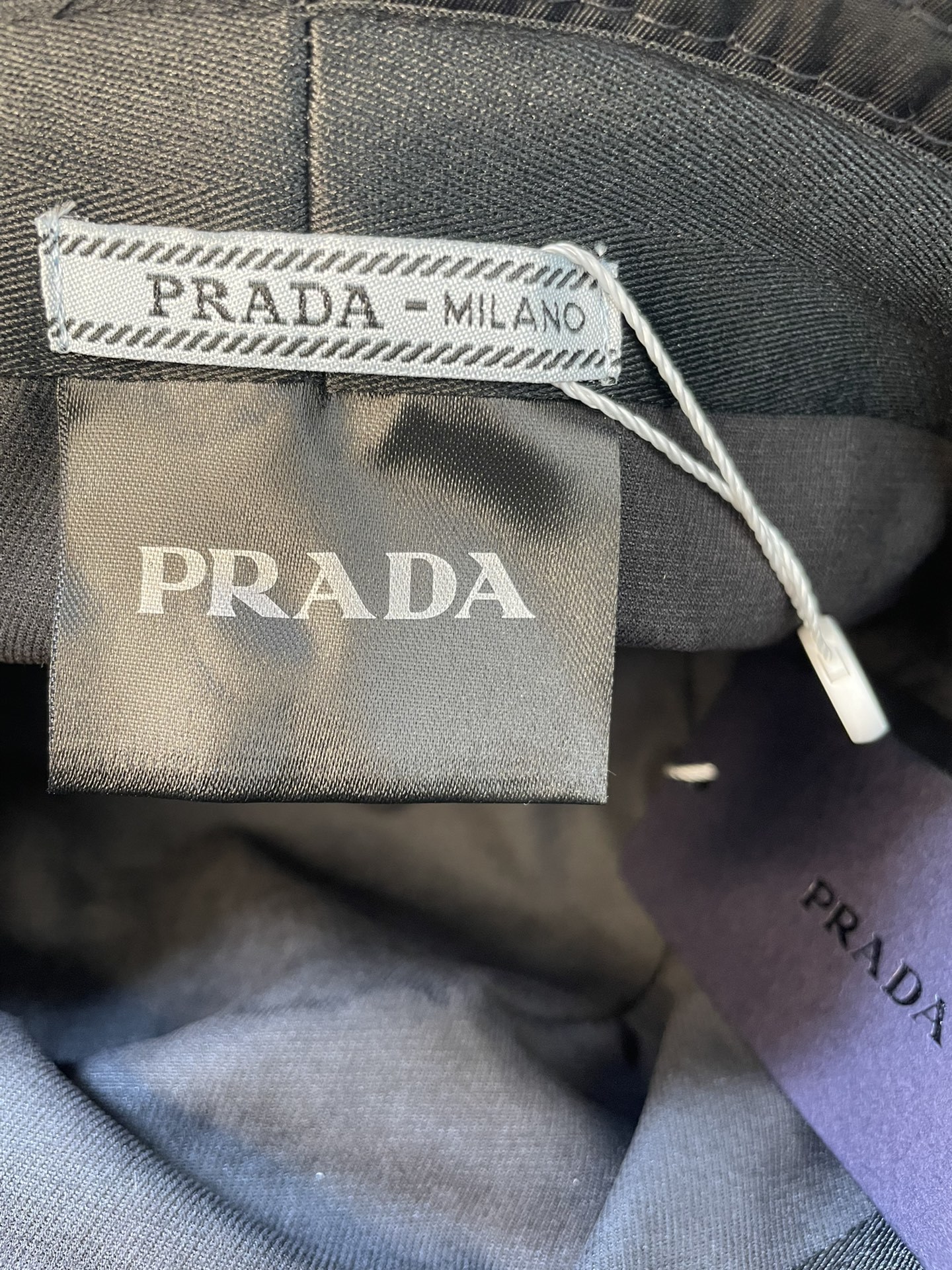 Prada Black Bucket Hat