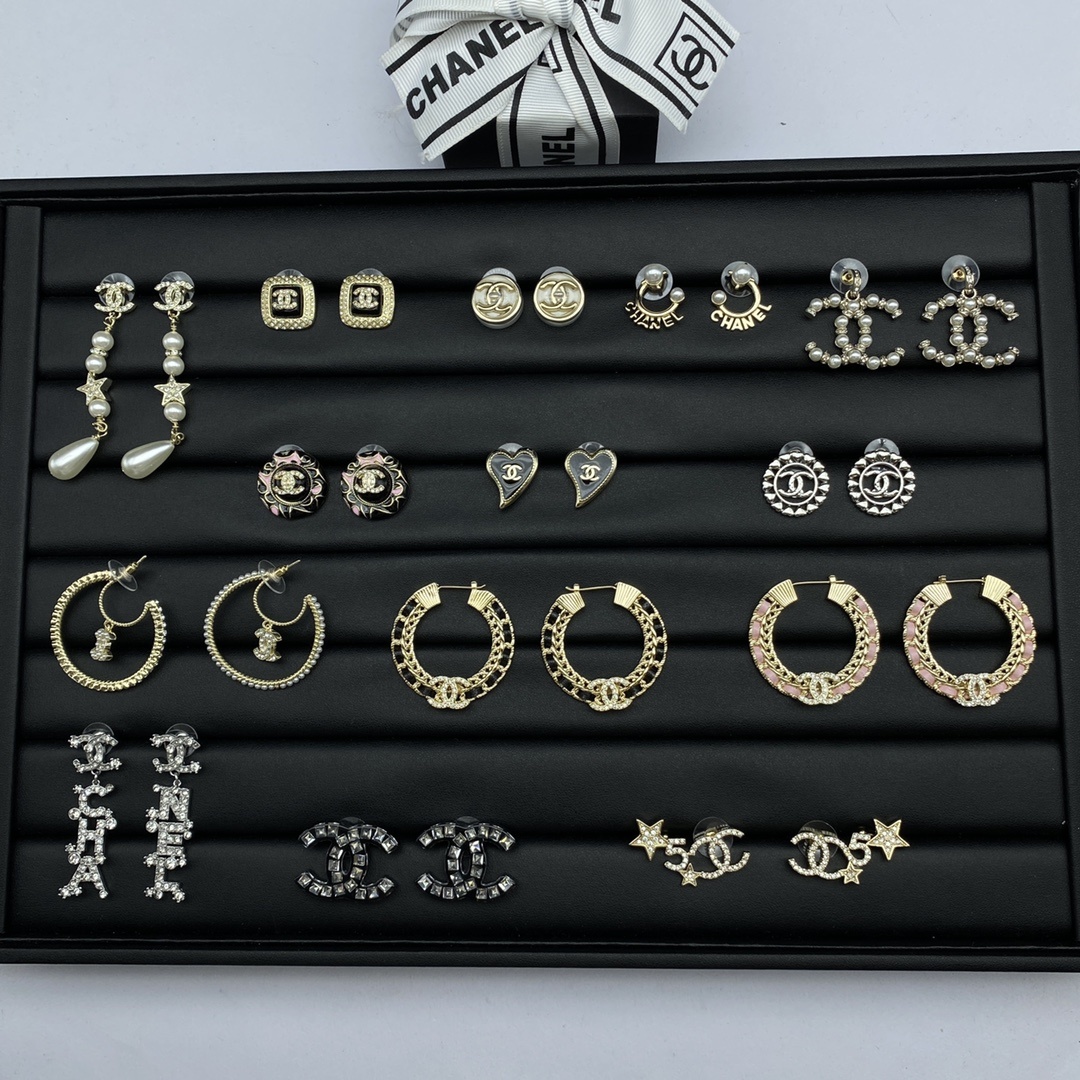 Chanel Stud Earrings Collection