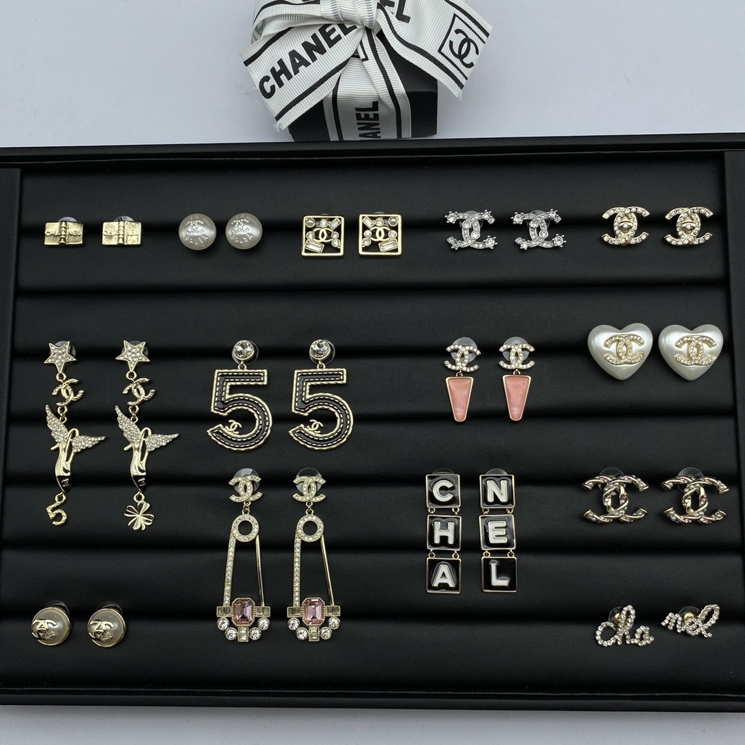Chanel Stud Earrings Collection