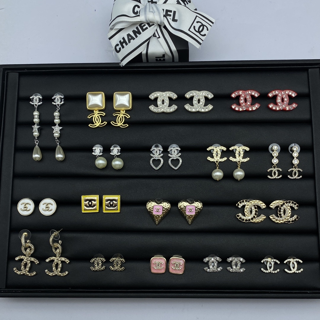 Chanel Stud Earrings Collection