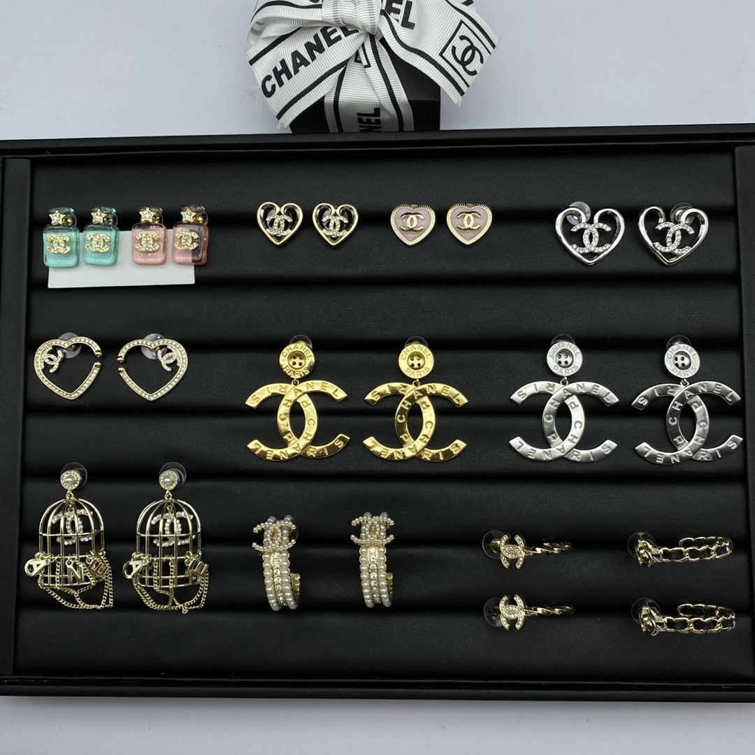 Chanel Stud Earrings Collection