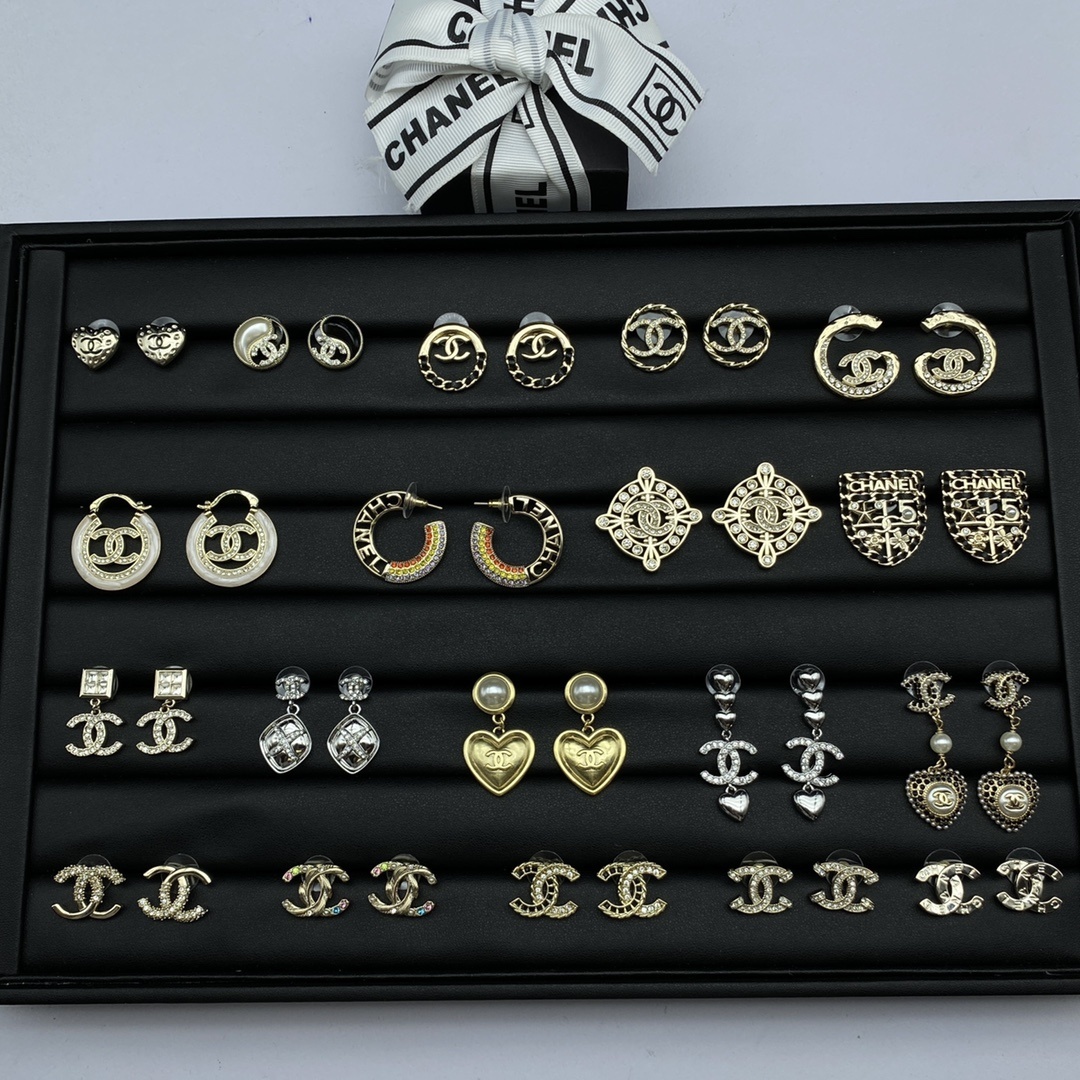 Chanel Stud Earrings Collection