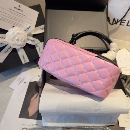 Chanel Pink Vintage Cambon Bowling Bag