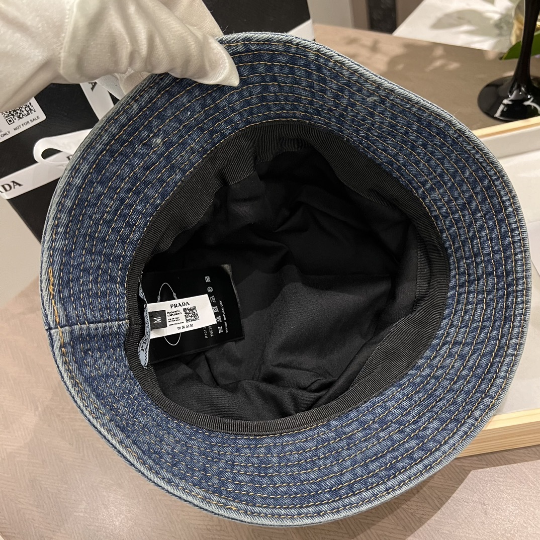 Prada Denim Bucket Hat