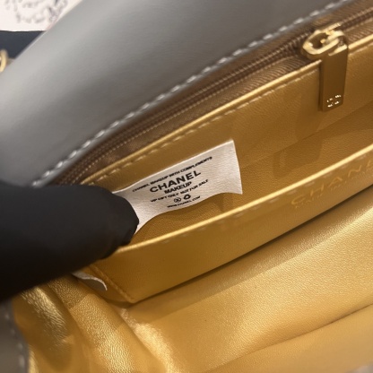 Chanel Metal Earring Globe Square Flap Bag