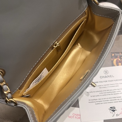 Chanel Metal Earring Globe Square Flap Bag