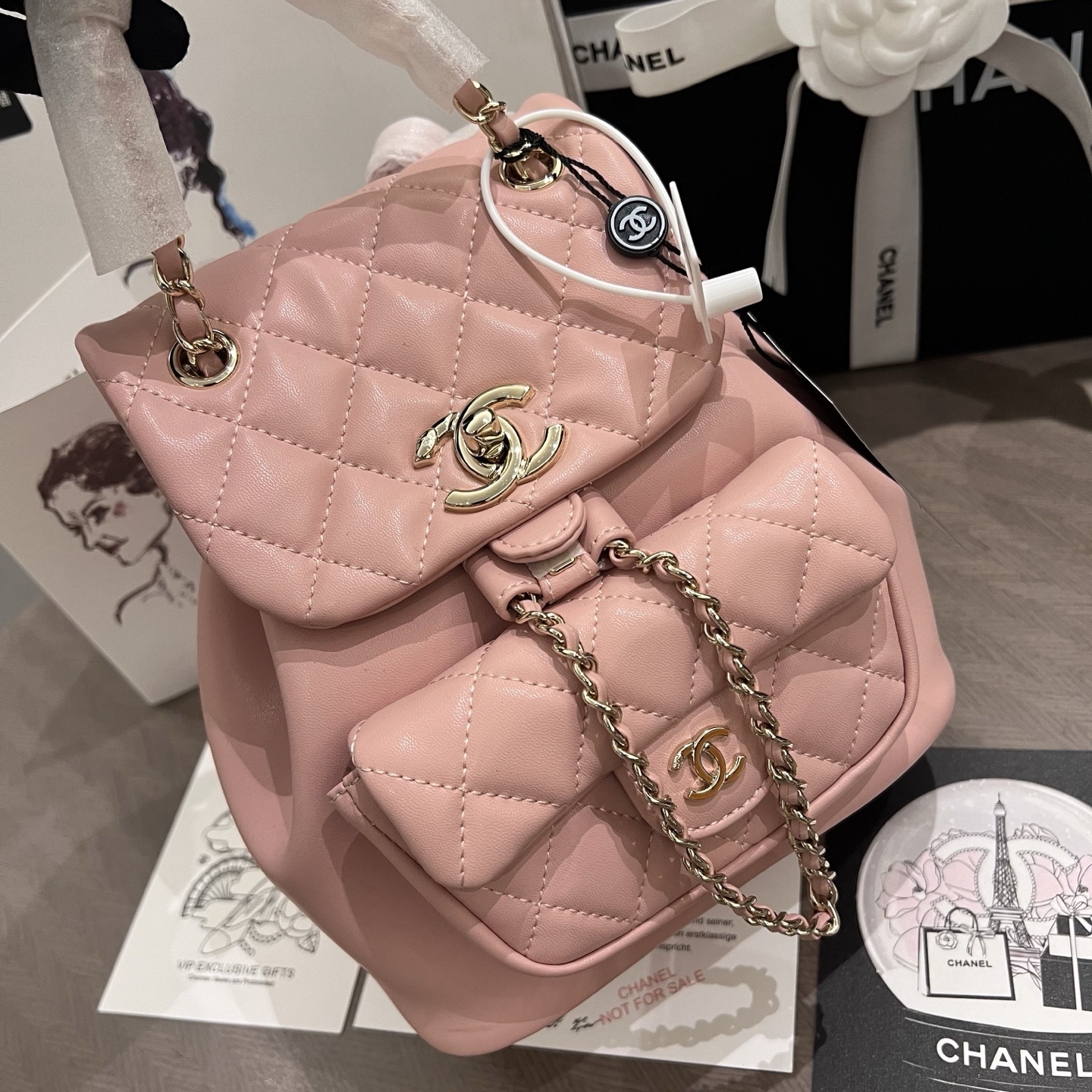 Chanel Quilted Duma Backpack